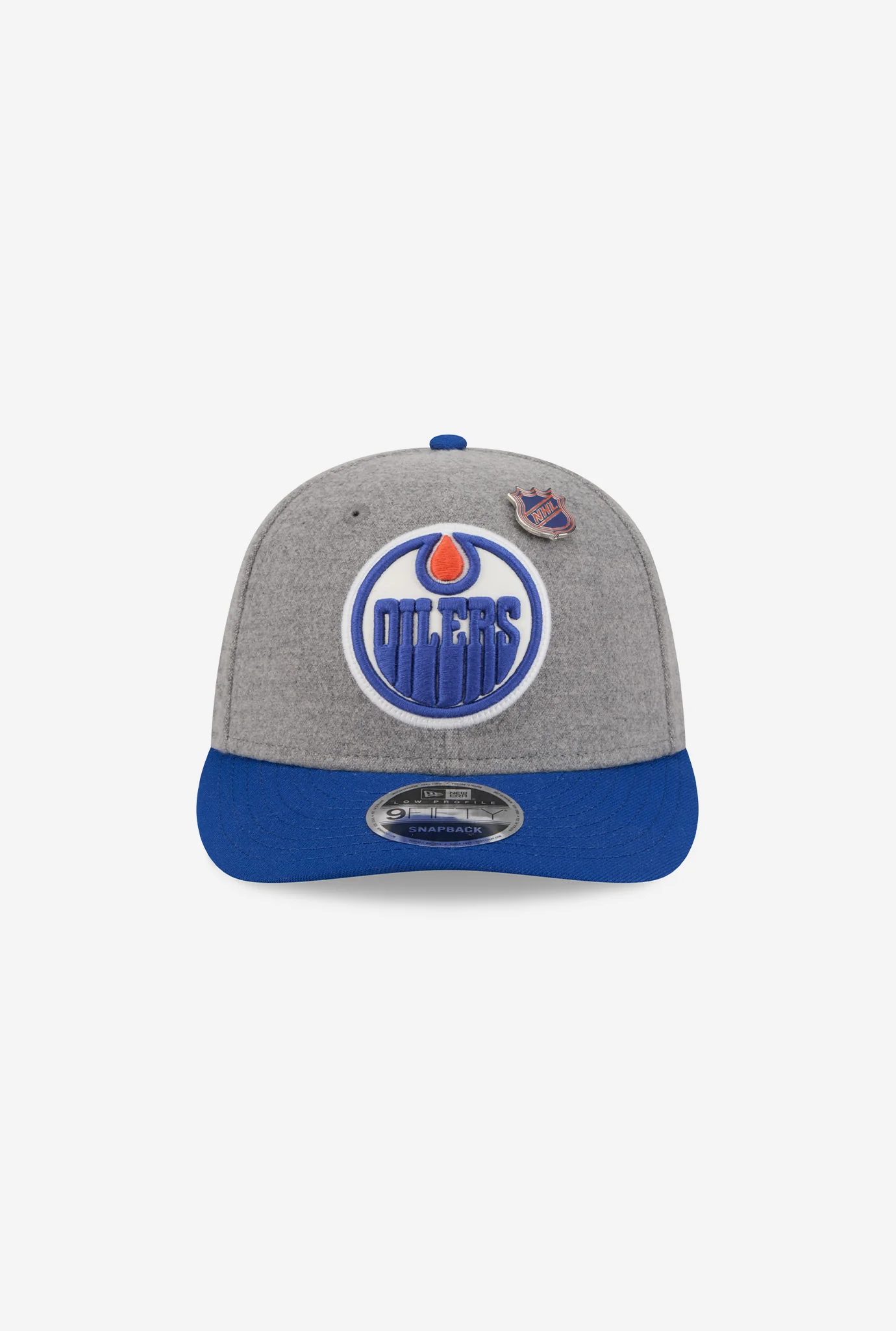 Edmonton Oilers Wool 9FIFTY Snapback - Grey - Image 2