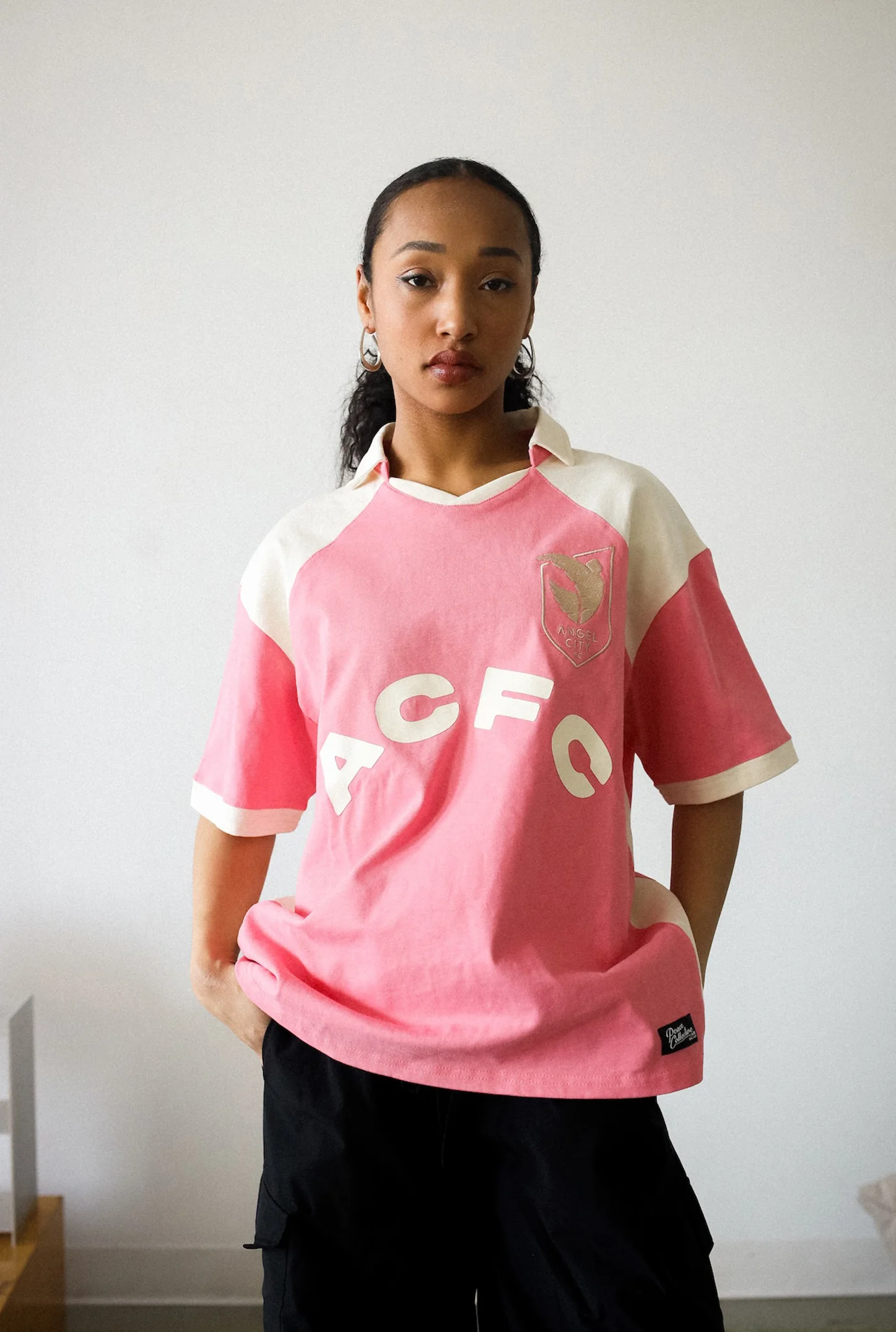 Angel City FC Colour Block Jersey - Pink / Ivory - Image 2