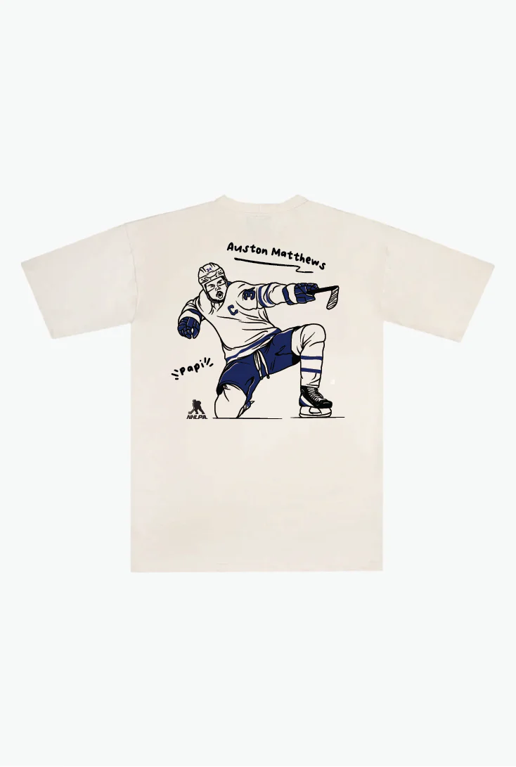 Auston Matthews Heavyweight T-Shirt - Ivory