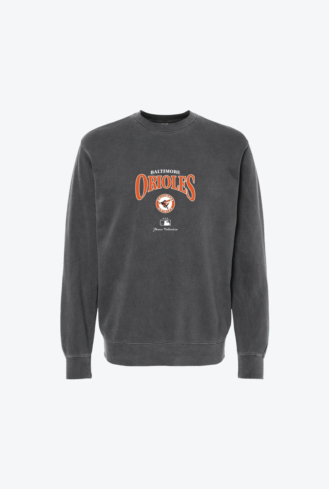 Baltimore Orioles Vintage Embroidered Crewneck - Black