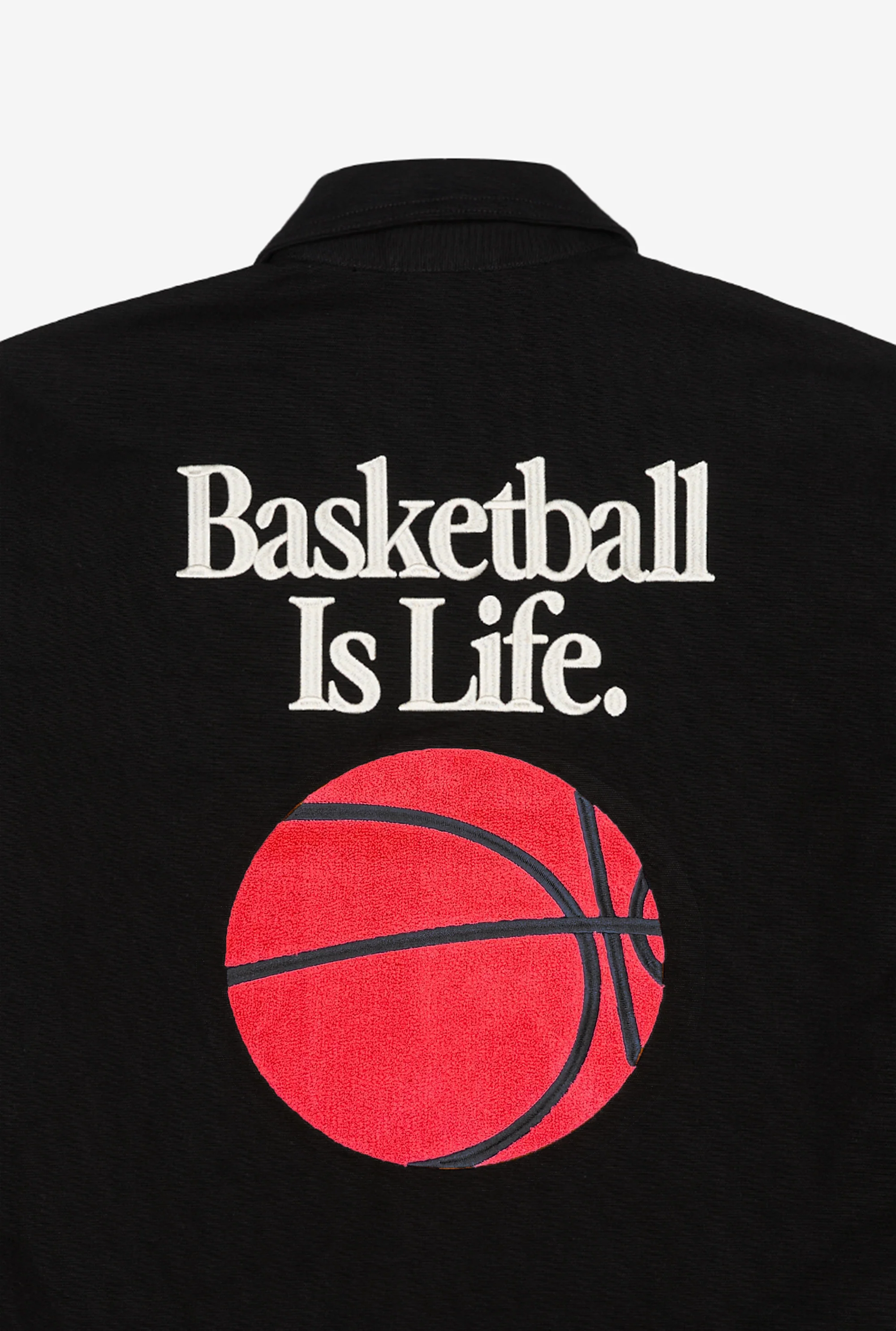 Basketball is Life Work Jacket - Off Black - Image 3