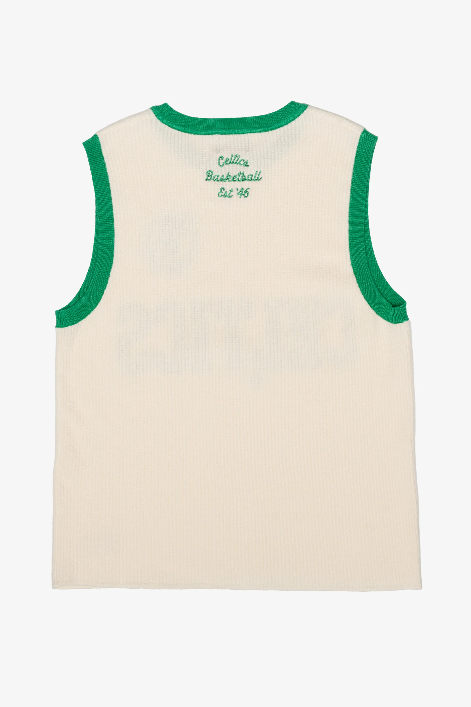 Boston Celtics Knit Basketball Jersey - Ivory - Image 2