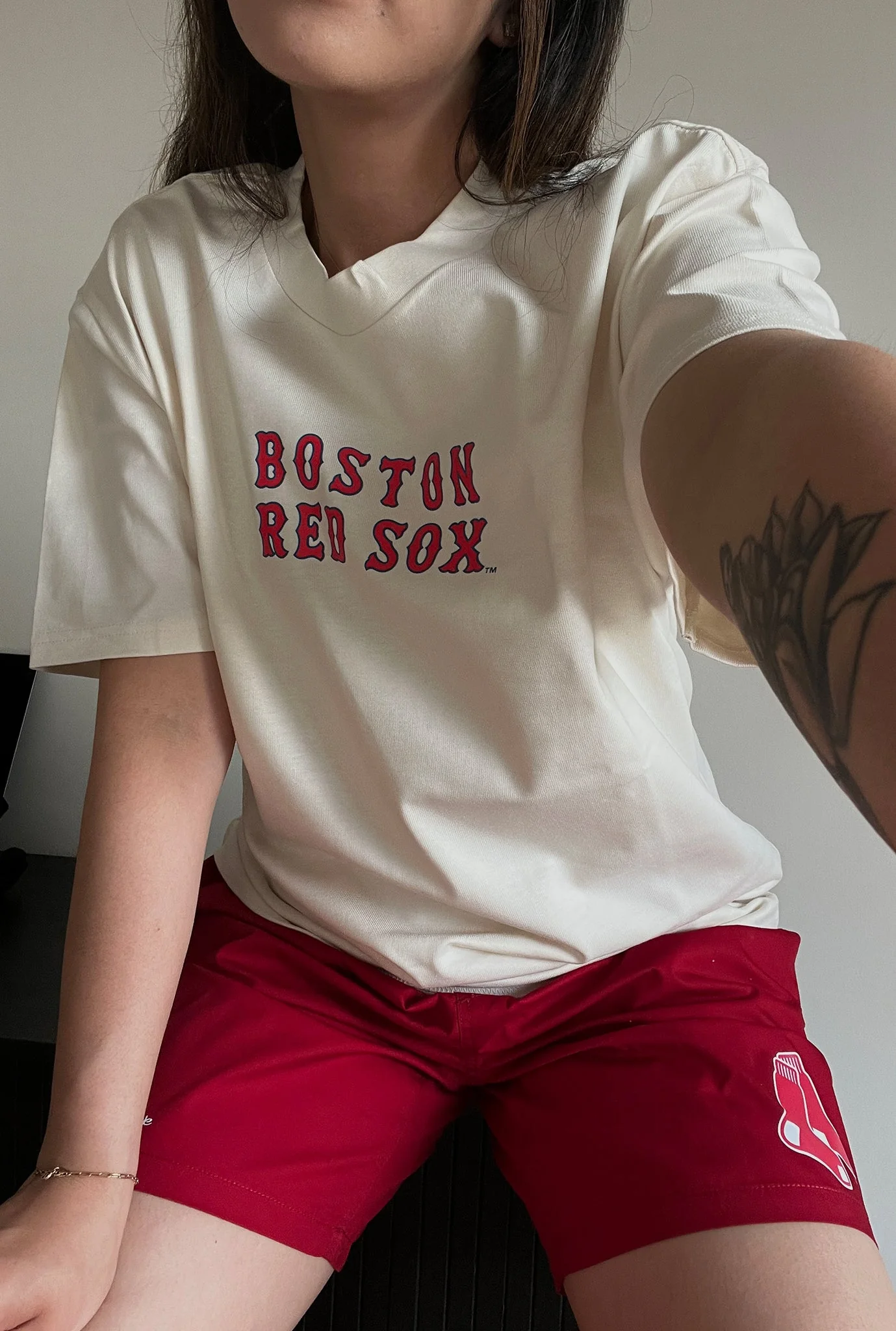 Boston Red Sox Heavyweight T-Shirt - Natural - Image 3