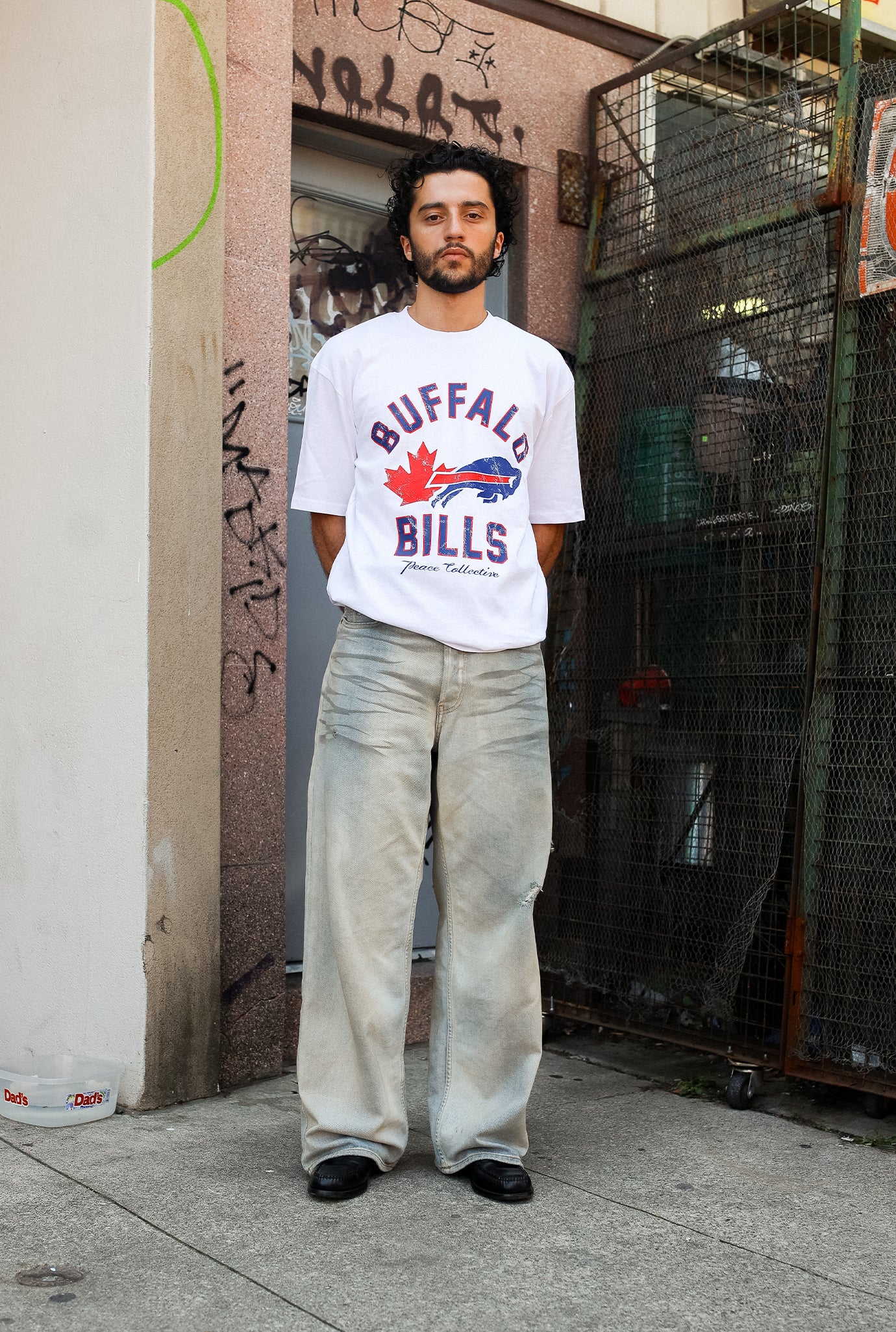 Buffalo Bills Canada Heavyweight T-Shirt - White - Image 3