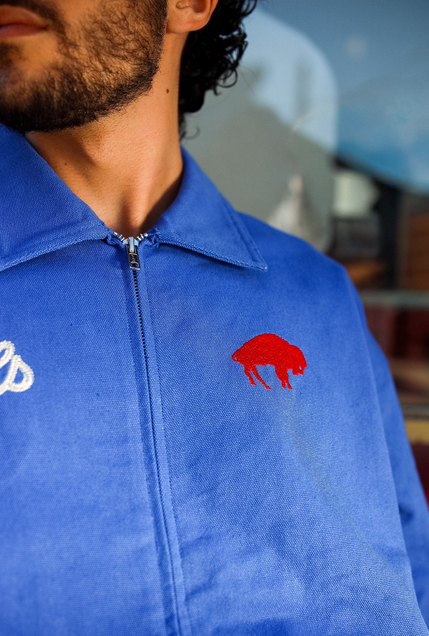 Buffalo Bills Work Jacket - Royal - Image 3