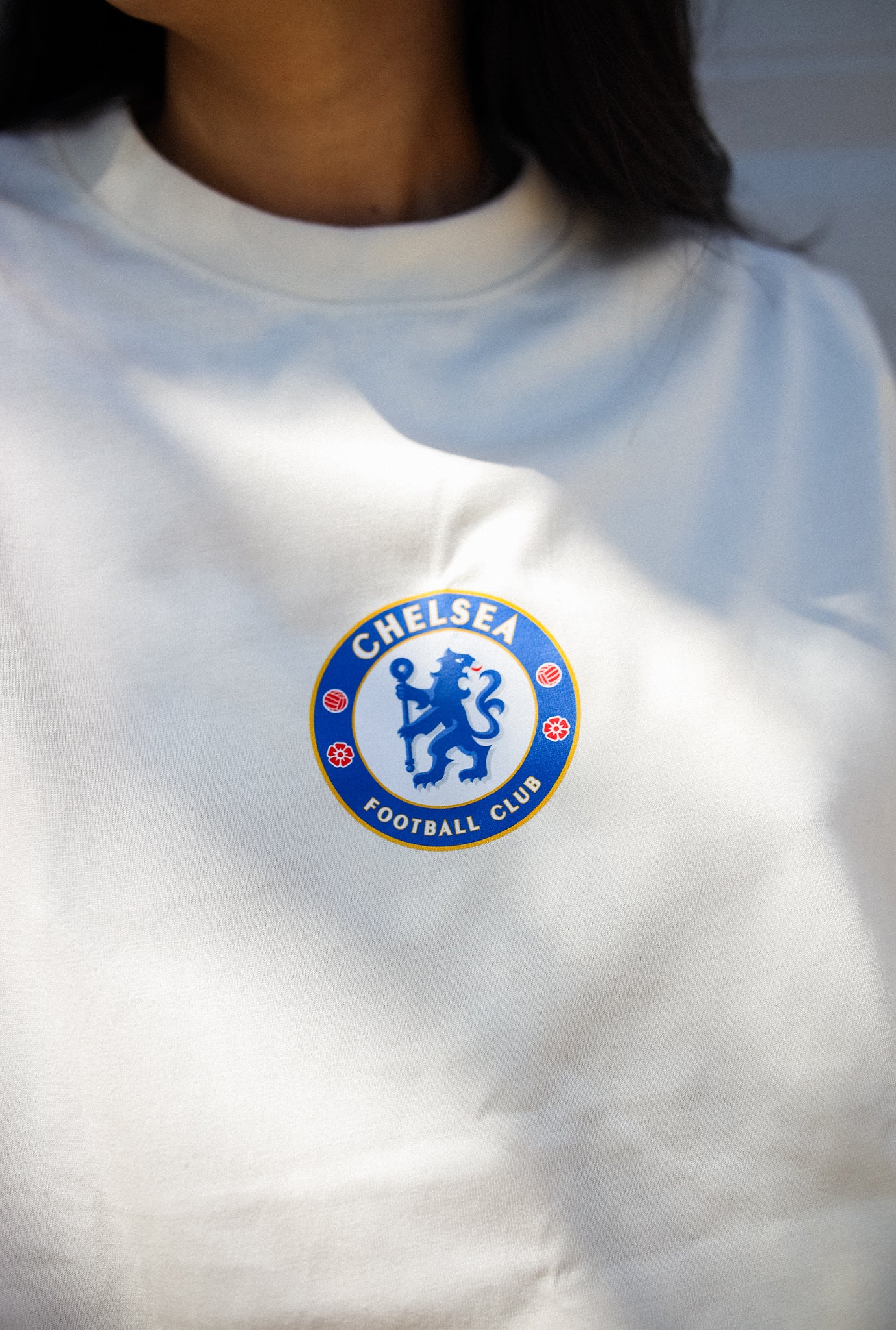 Chelsea FC Heavyweight T-Shirt - Ivory - Image 3