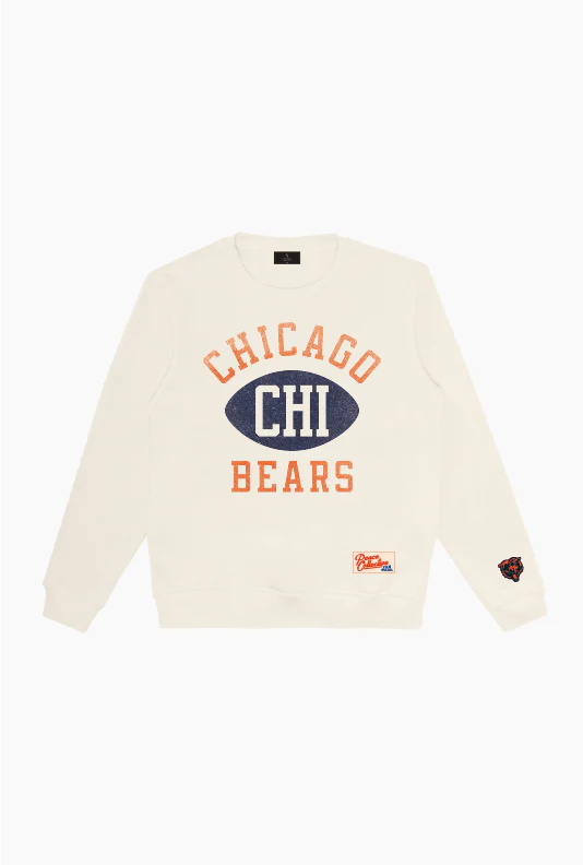 Chicago Bears Warm Up Heavyweight Crewneck - Ivory