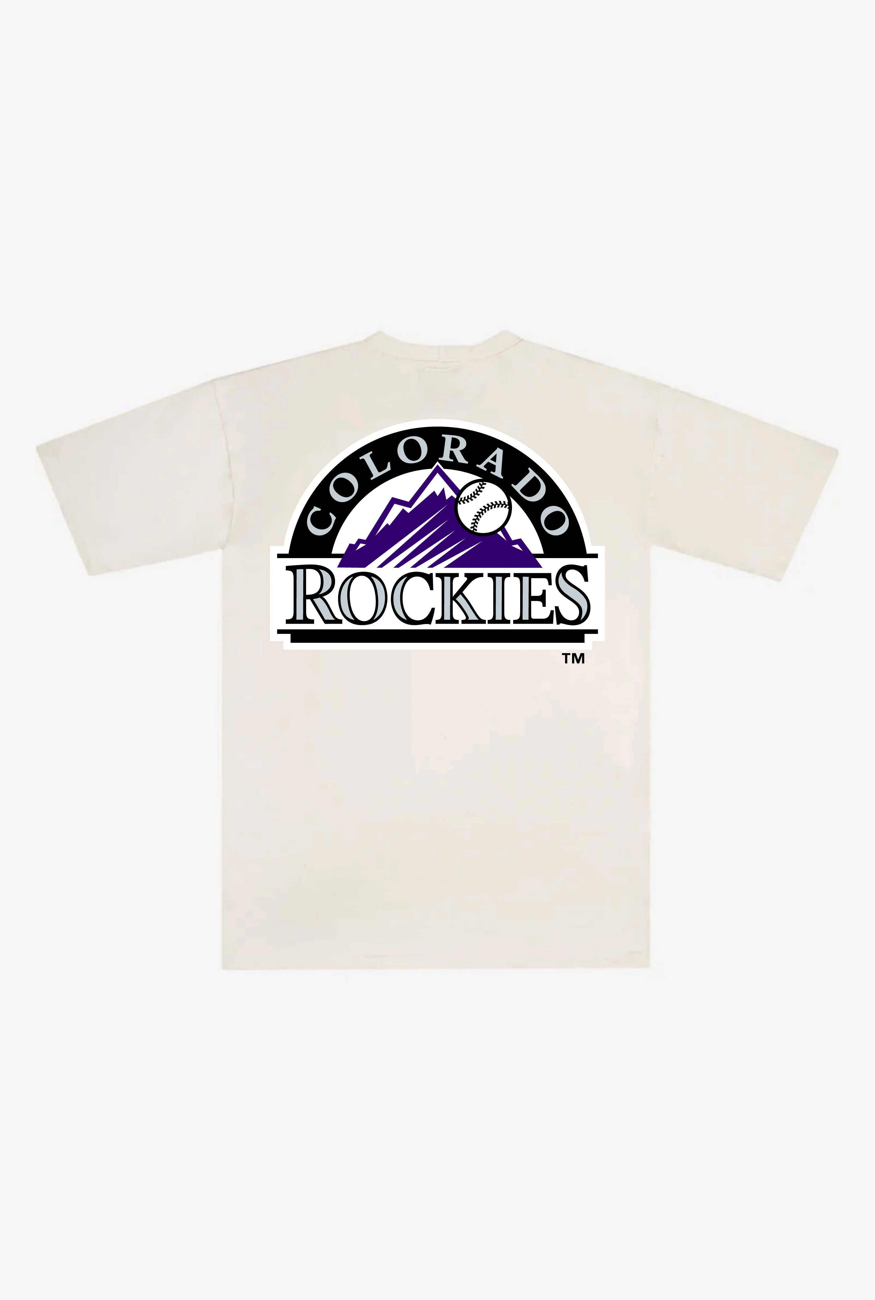 Colorado Rockies Heavyweight T-Shirt - Natural - Image 2