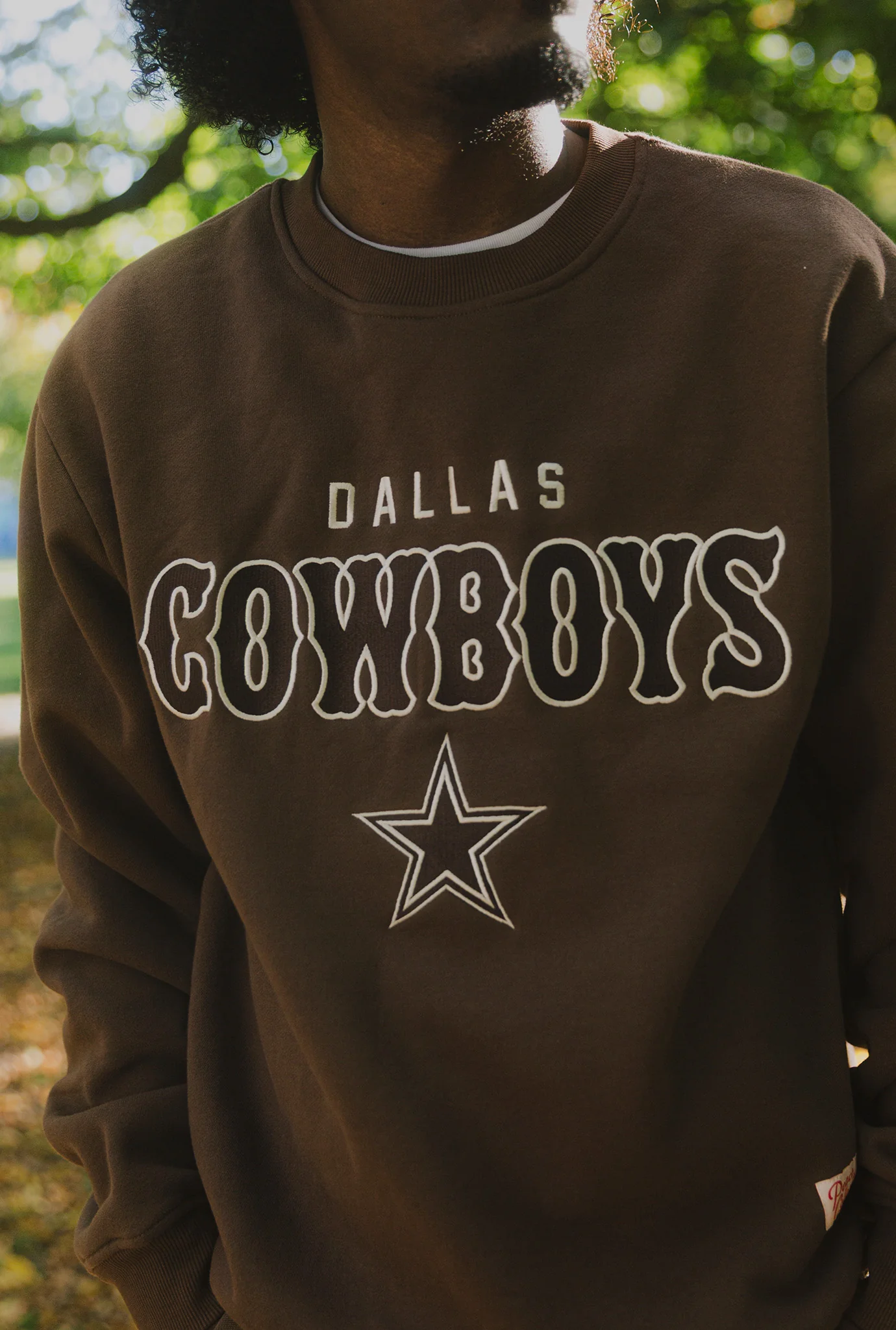 Dallas Cowboys Heavyweight Crewneck - Cocoa - Image 3