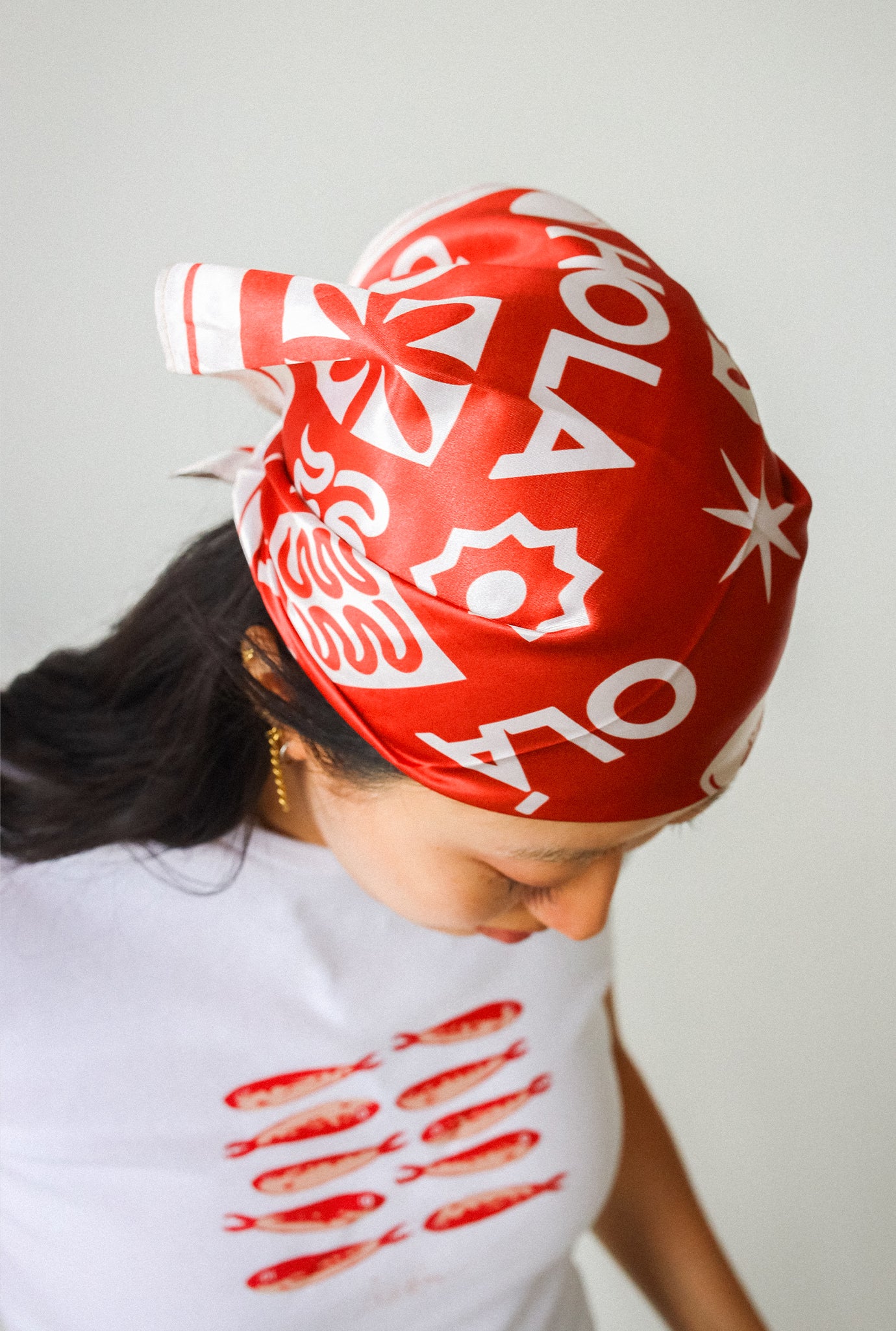 Euro Summer Scarf - Red - Image 3