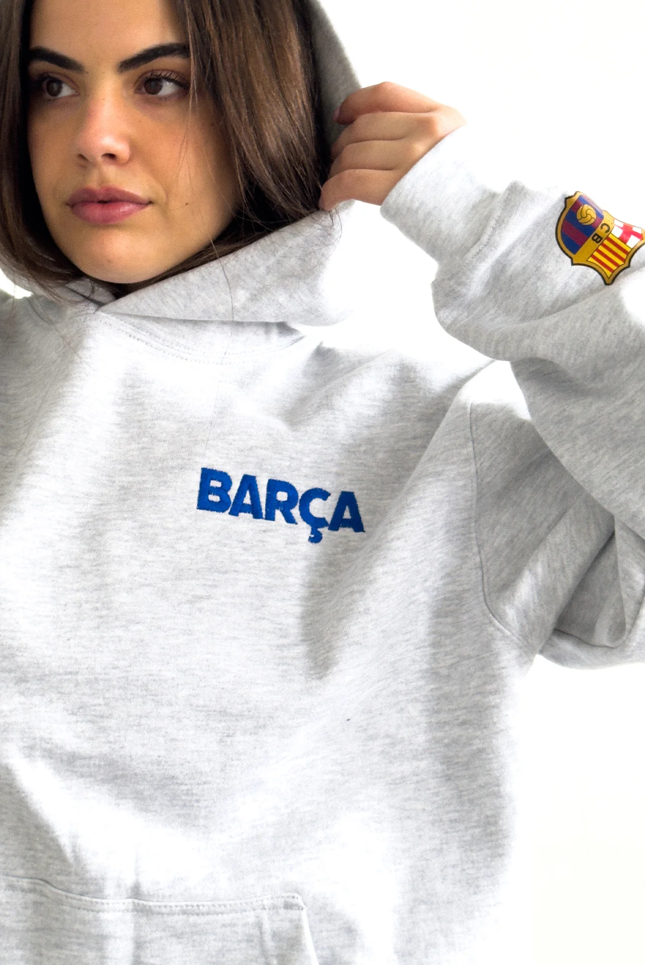 FC Barcelona SuperHeavy™️ Hoodie - Ash - Image 4