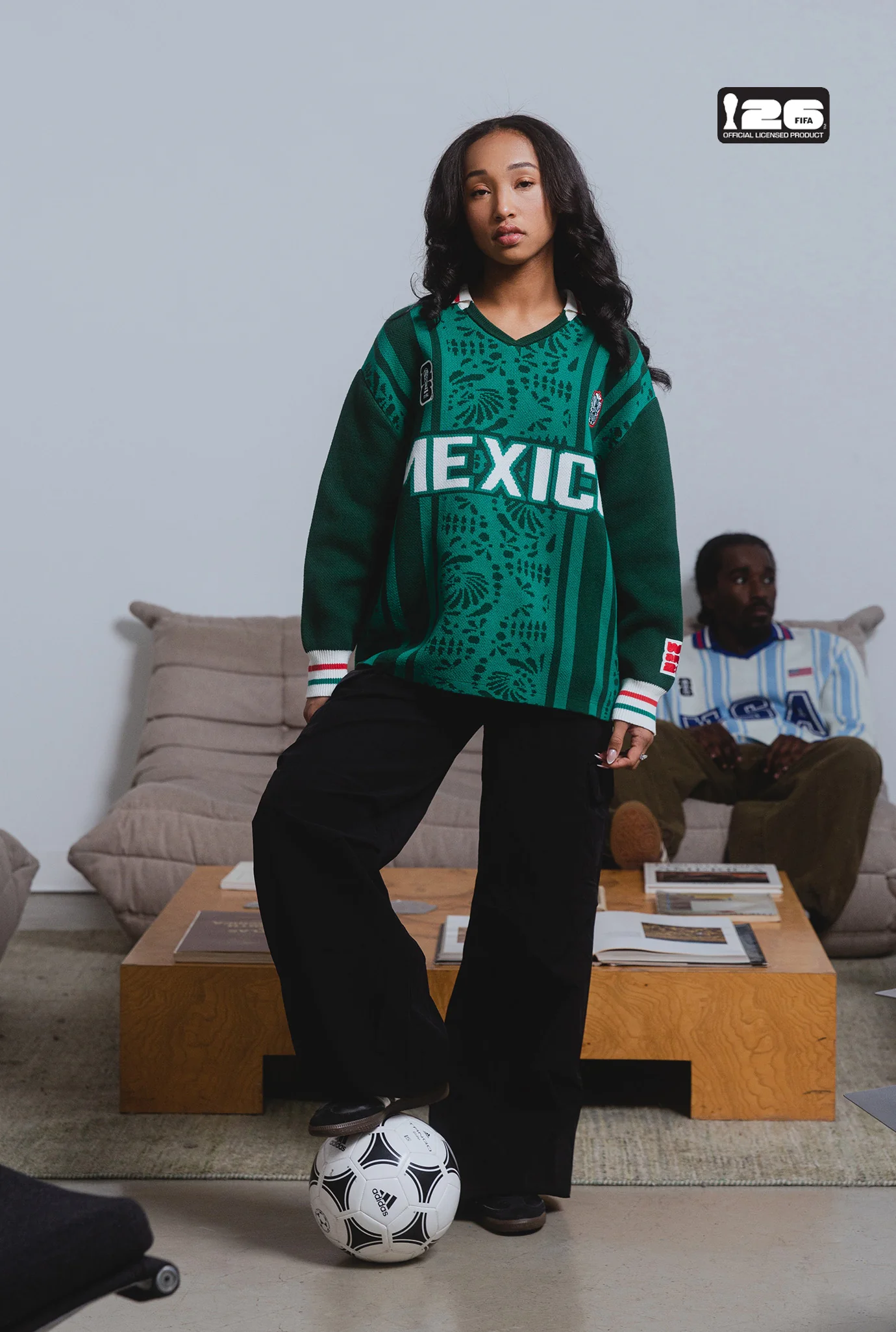 FIFA World Cup 2026™ Mexico Knit Long Sleeve Jersey - Green - Image 5