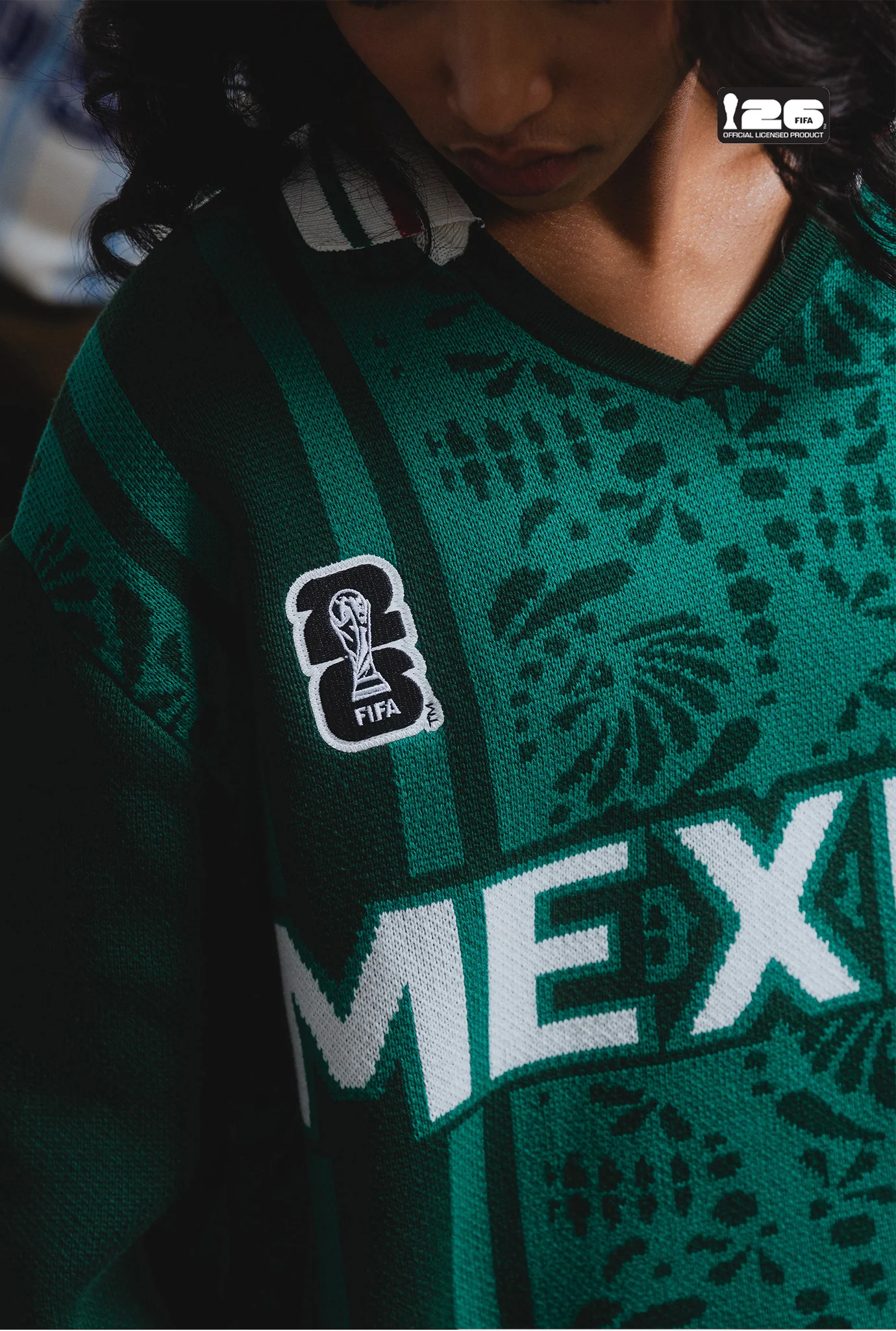 FIFA World Cup 2026™ Mexico Knit Long Sleeve Jersey - Green - Image 7
