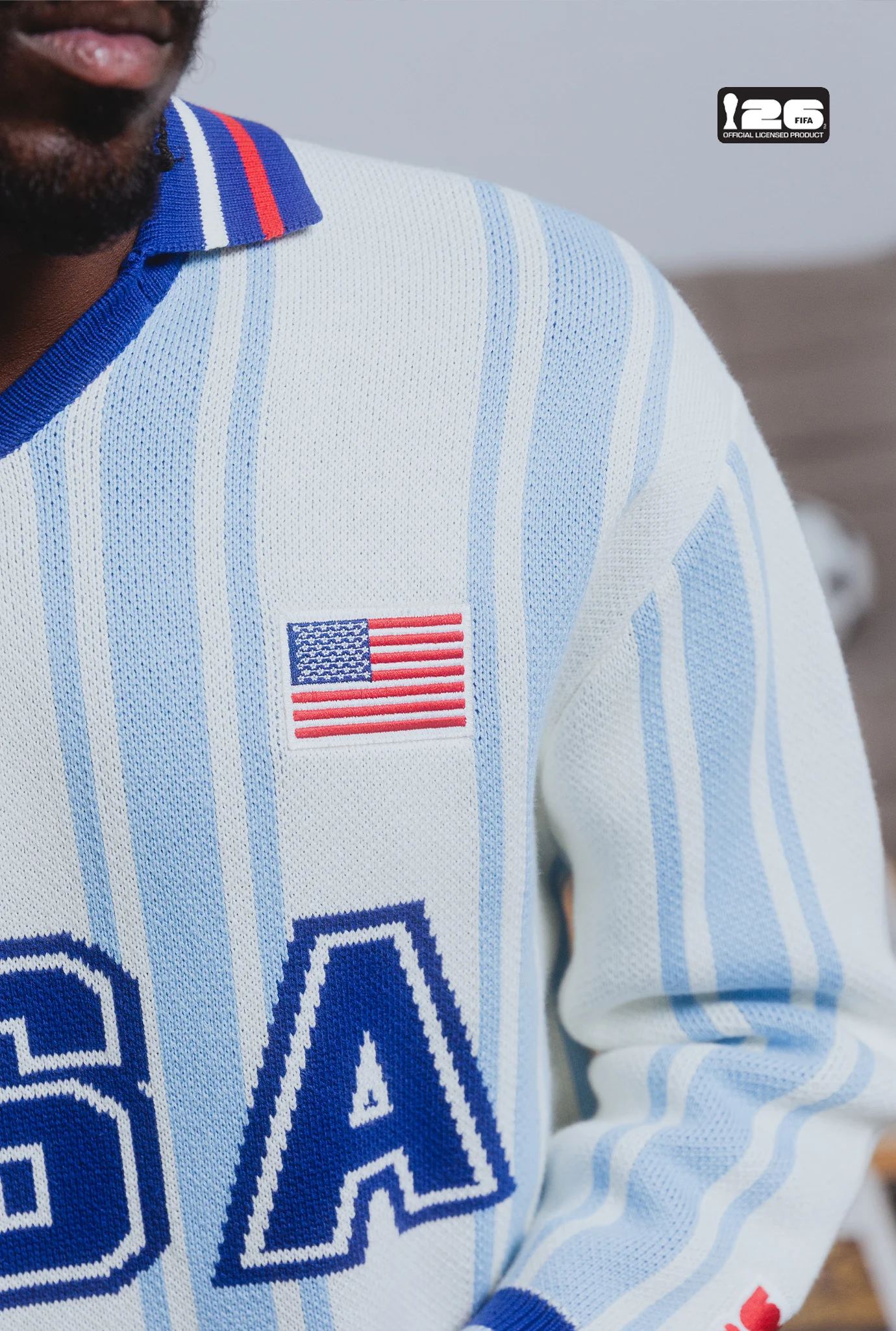 FIFA World Cup 2026™ USA Knit Long Sleeve Jersey - White - Image 7