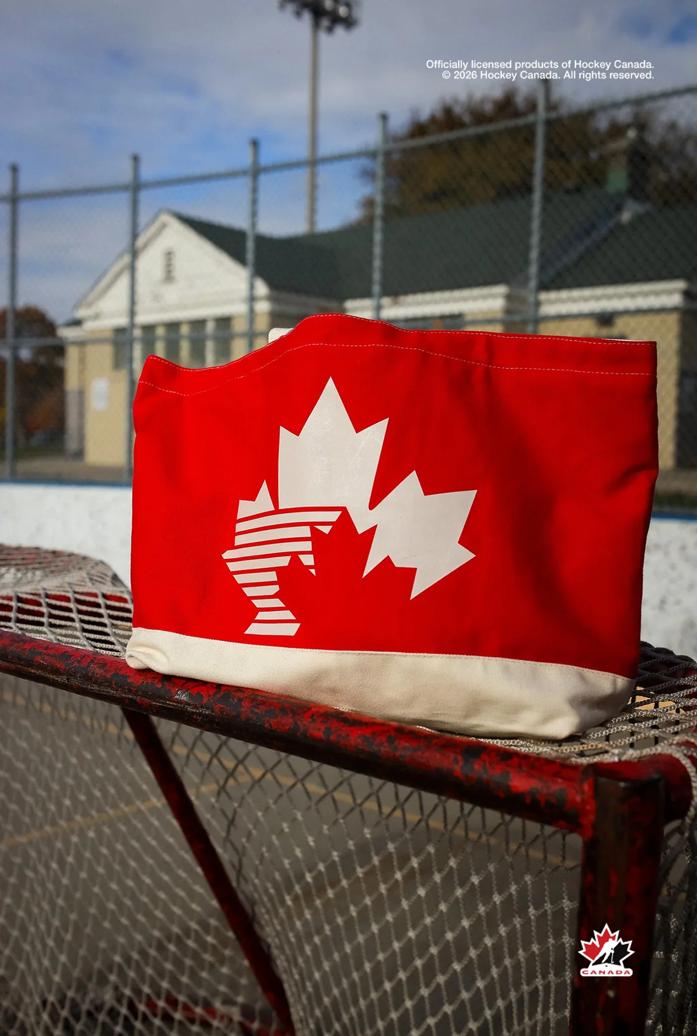 Hockey Canada Tote Bag - Ivory / Red - Image 4