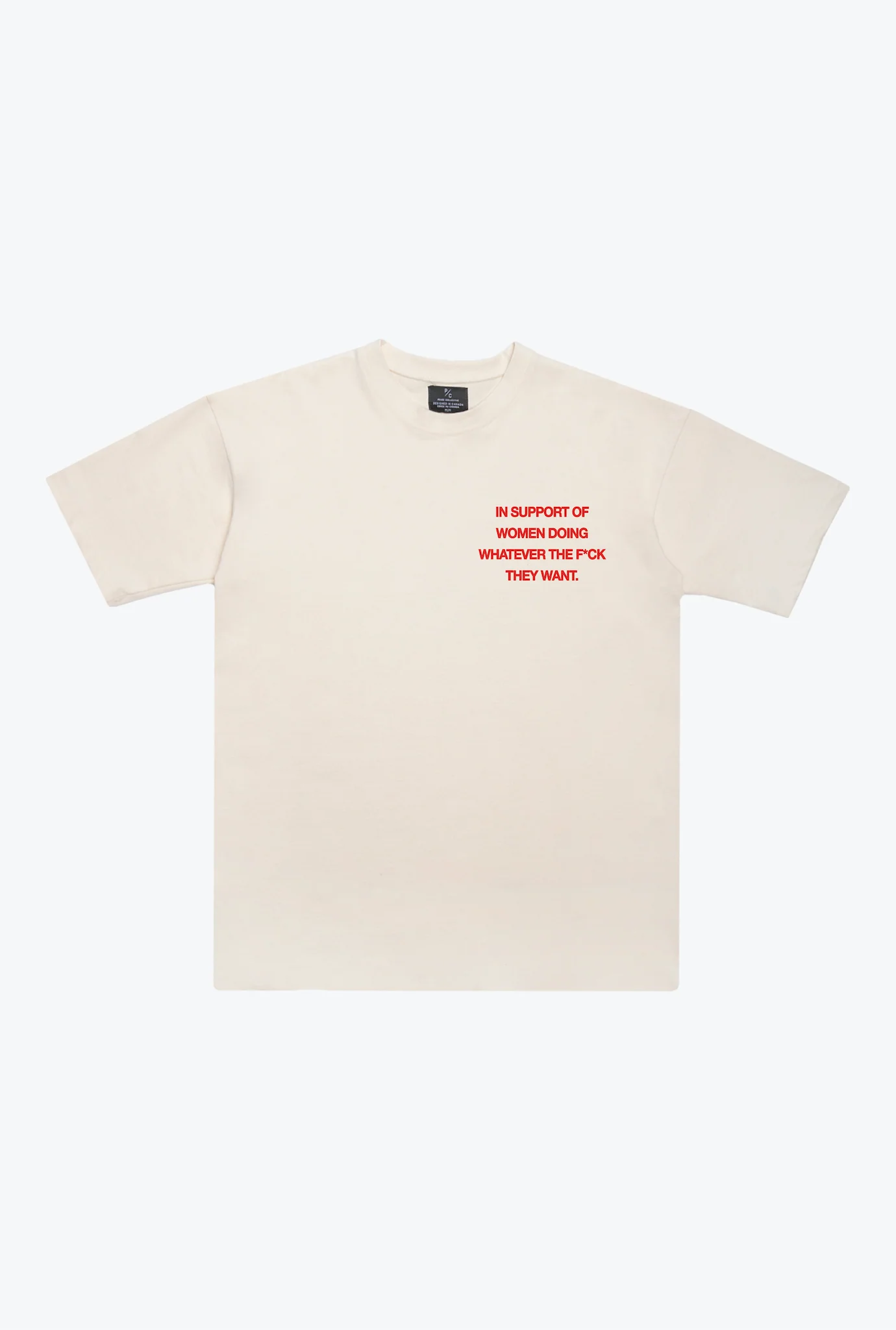 In Support of Women Heavyweight T-Shirt - Ivory - Image 2