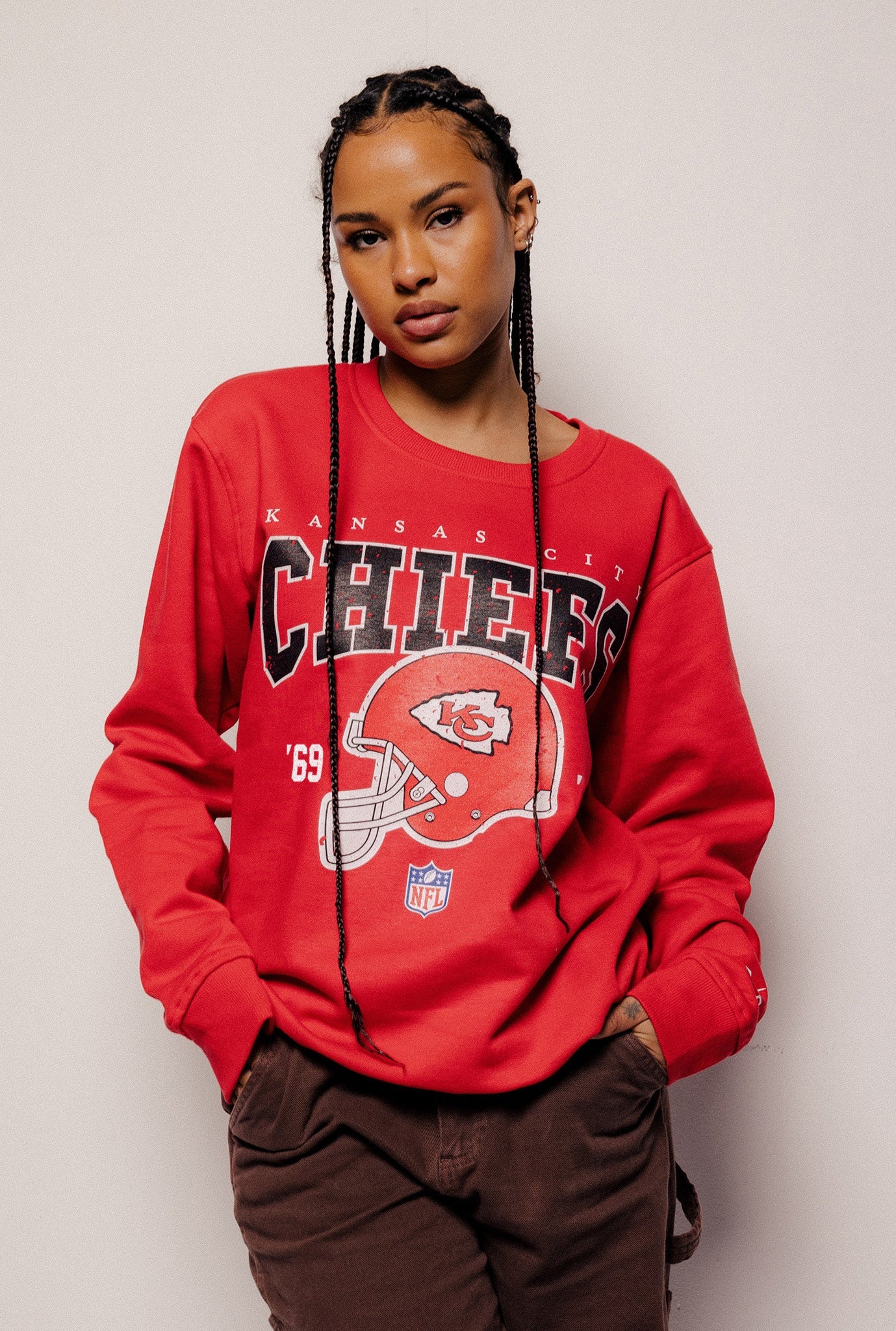 Kansas City Chiefs Vintage Crewneck - Red - Image 2