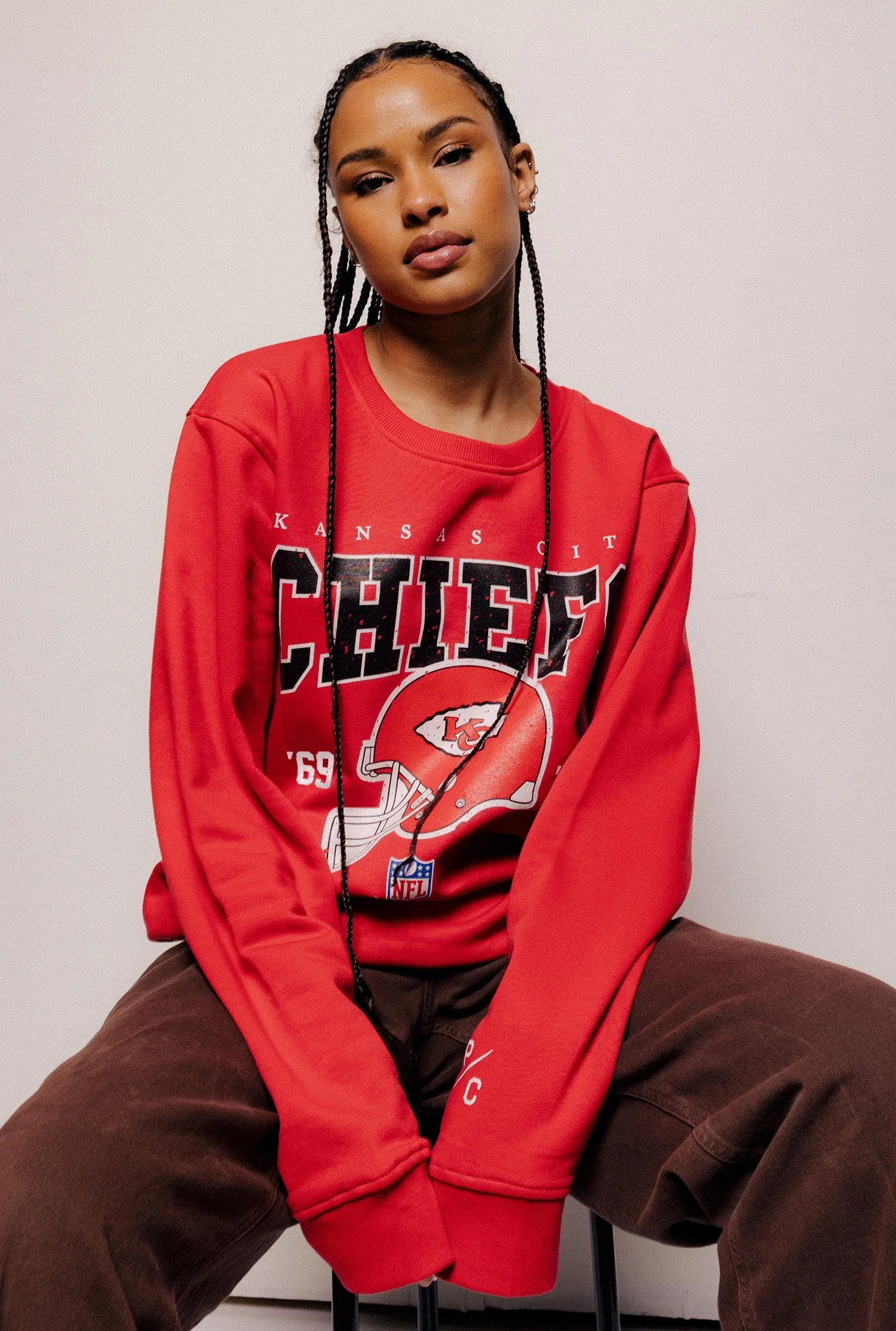 Kansas City Chiefs Vintage Crewneck - Red - Image 4