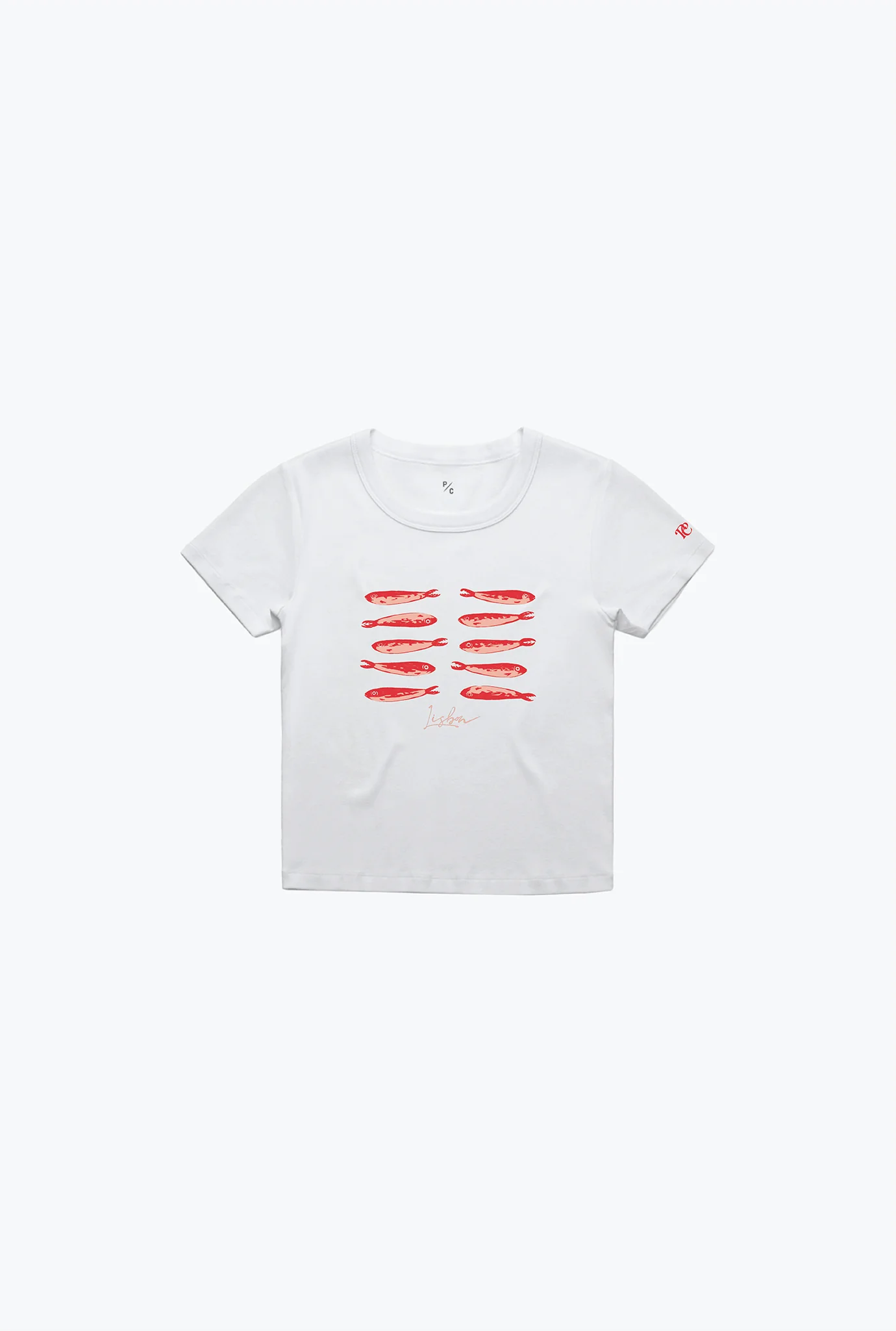 Lisbon Summer Baby Tee - White
