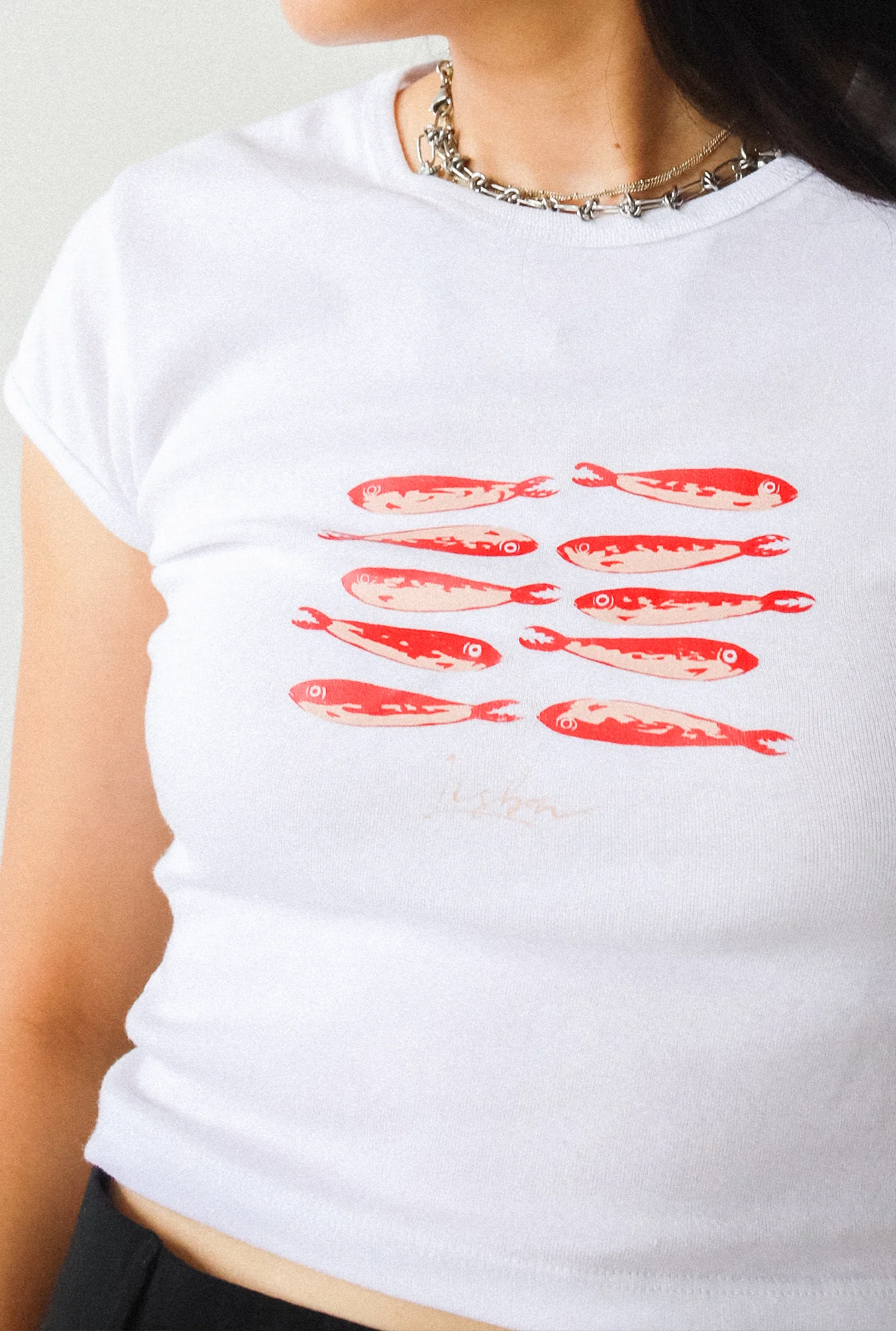 Lisbon Summer Baby Tee - White - Image 3