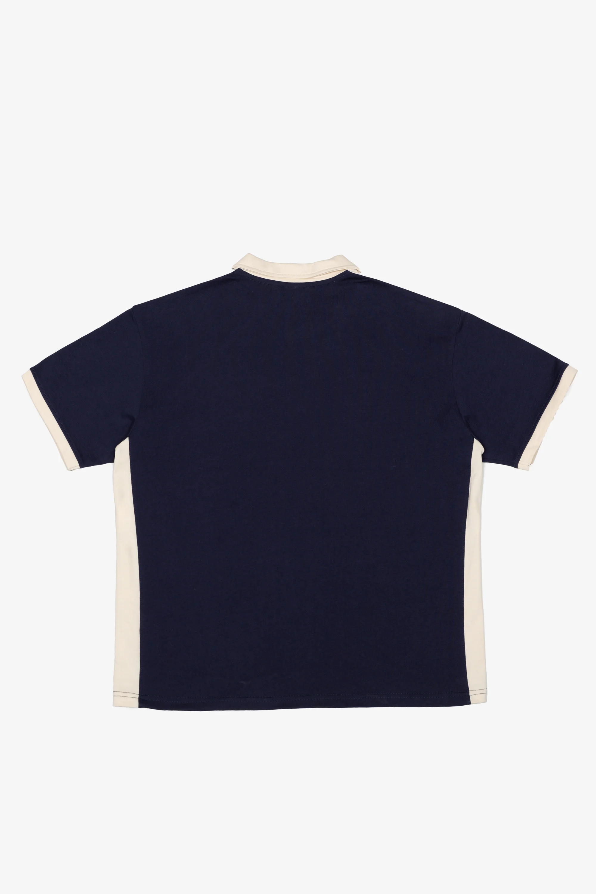 Los Angeles Galaxy Colour Block Soccer Jersey - Navy / Ivory - Image 3