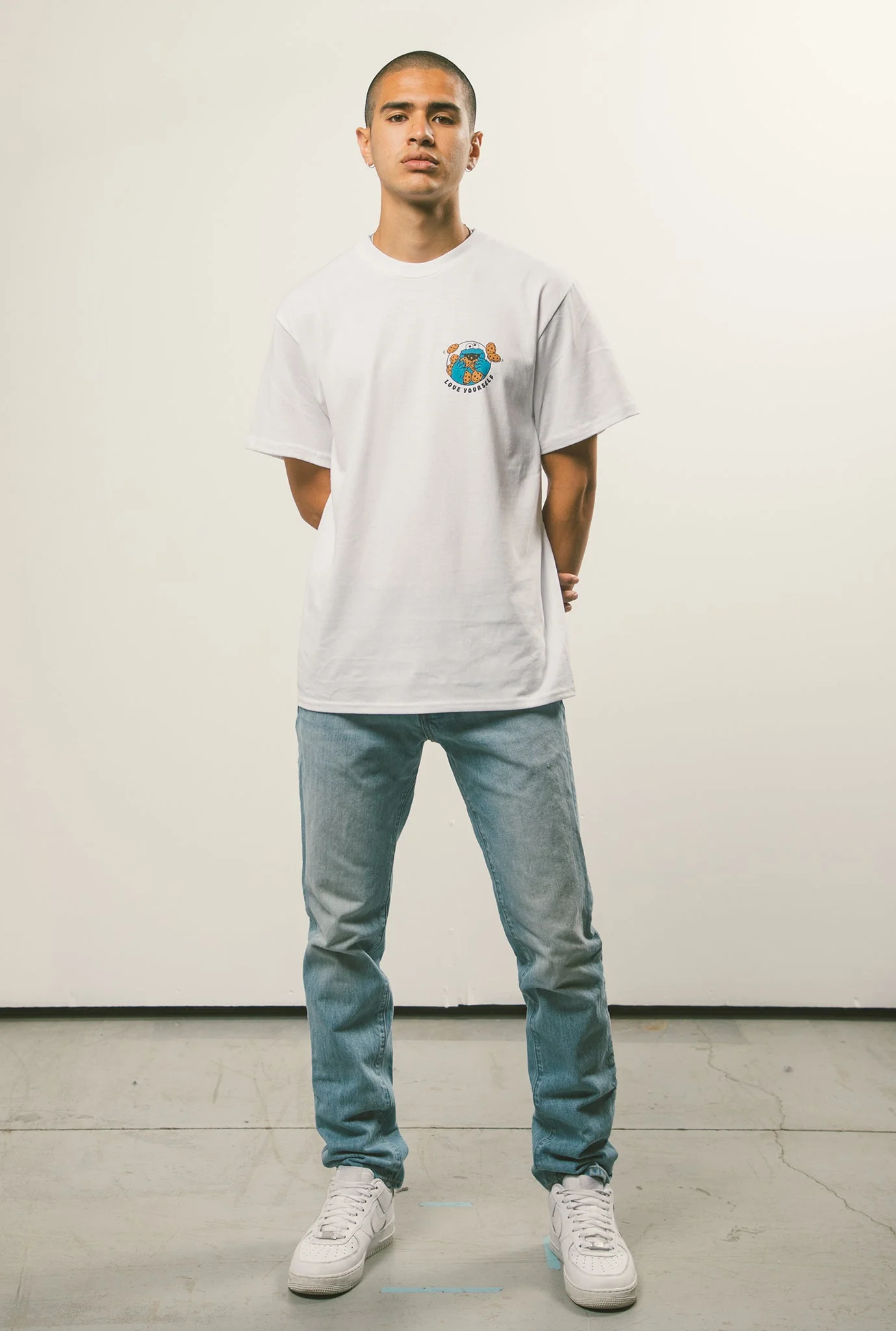 Love Yourself Cookie Monster T-Shirt - White - Image 3