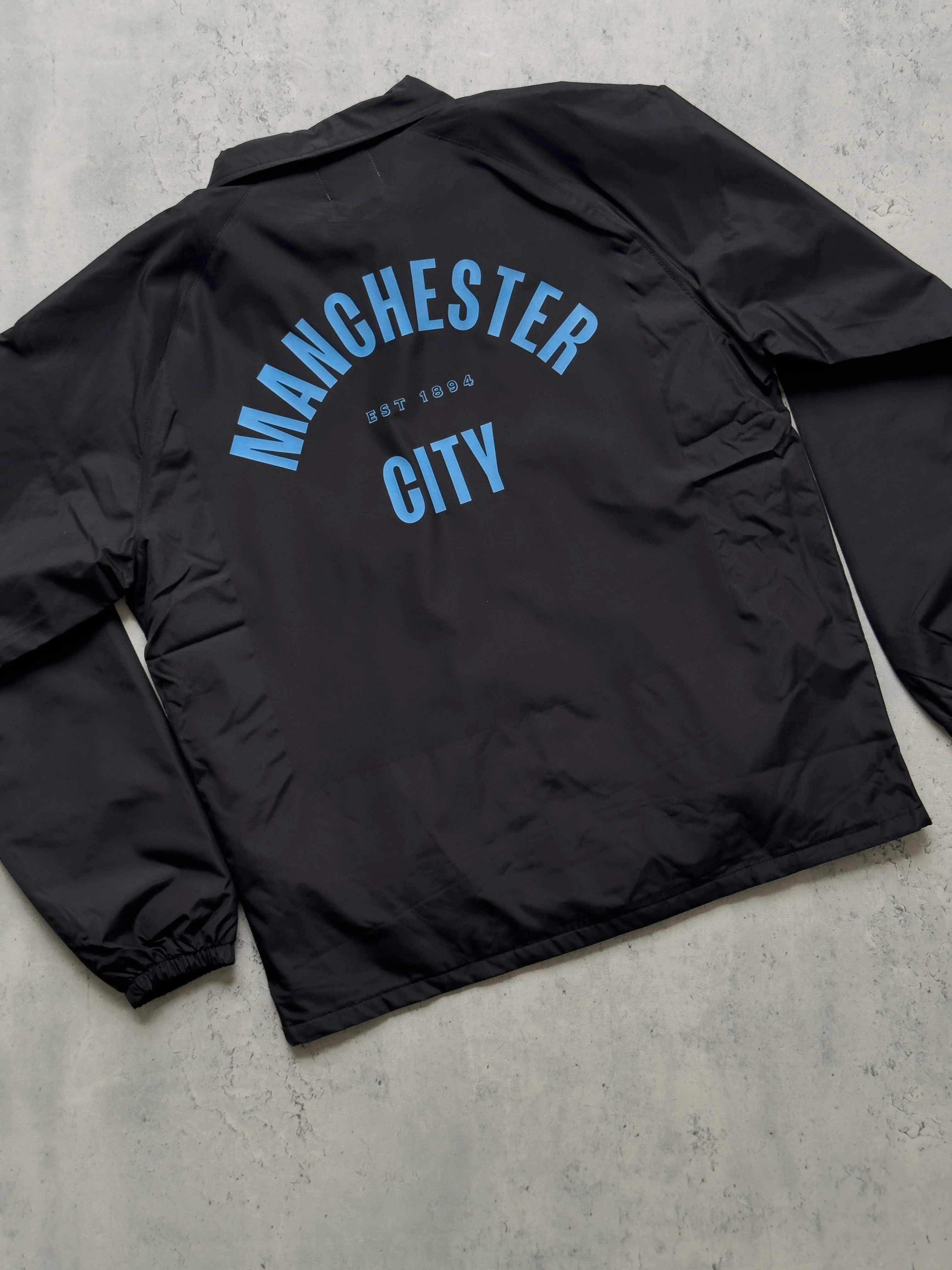 Manchester City FC Coach Jacket - Black - Image 5