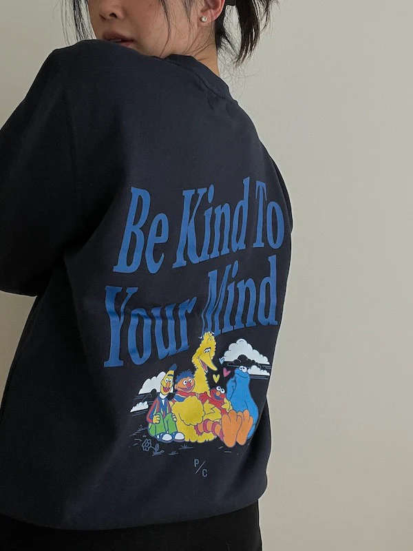 Be Kind To Your Mind Crewneck - Navy - Image 4