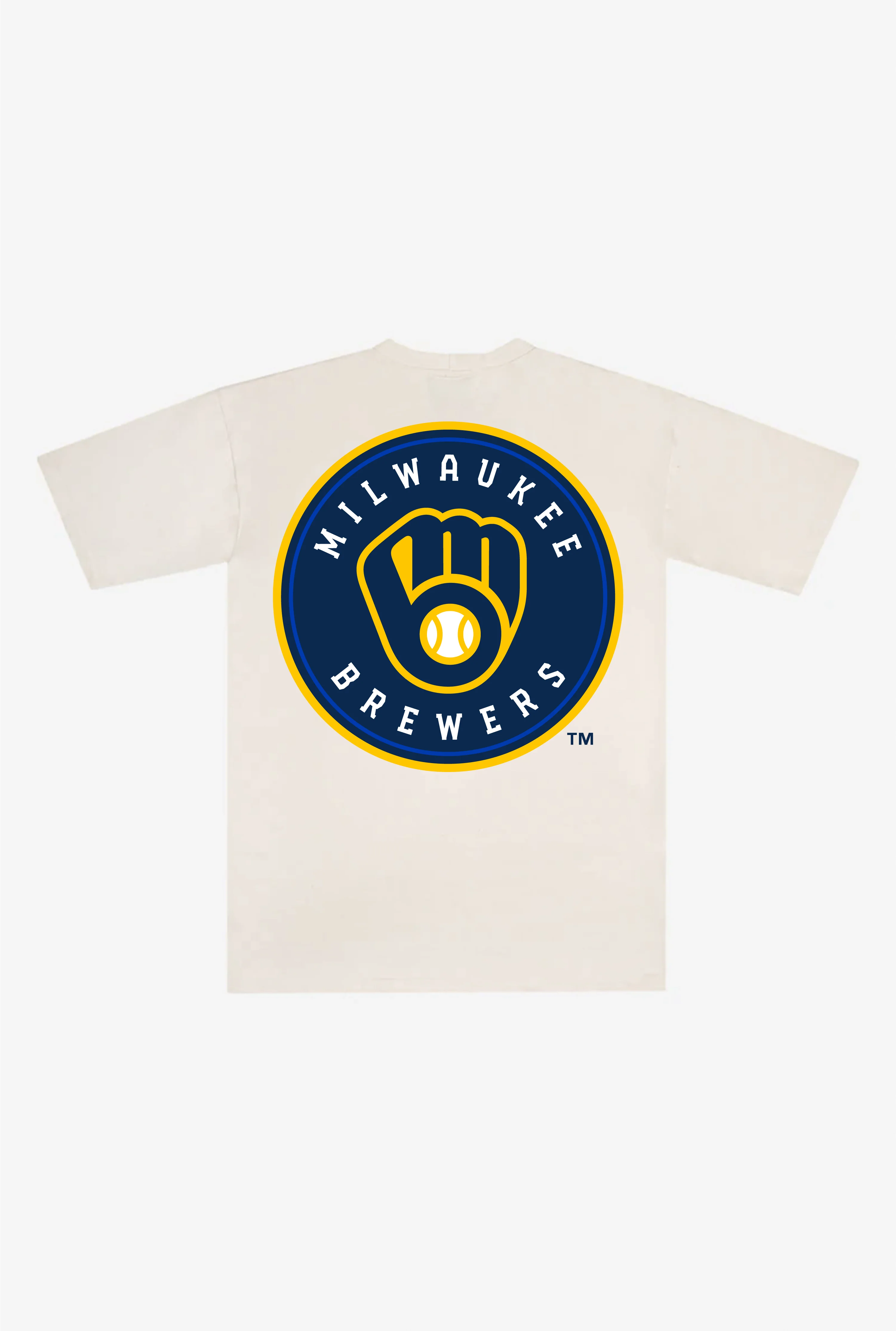 Milwaukee Brewers Heavyweight T-Shirt - Natural - Image 2
