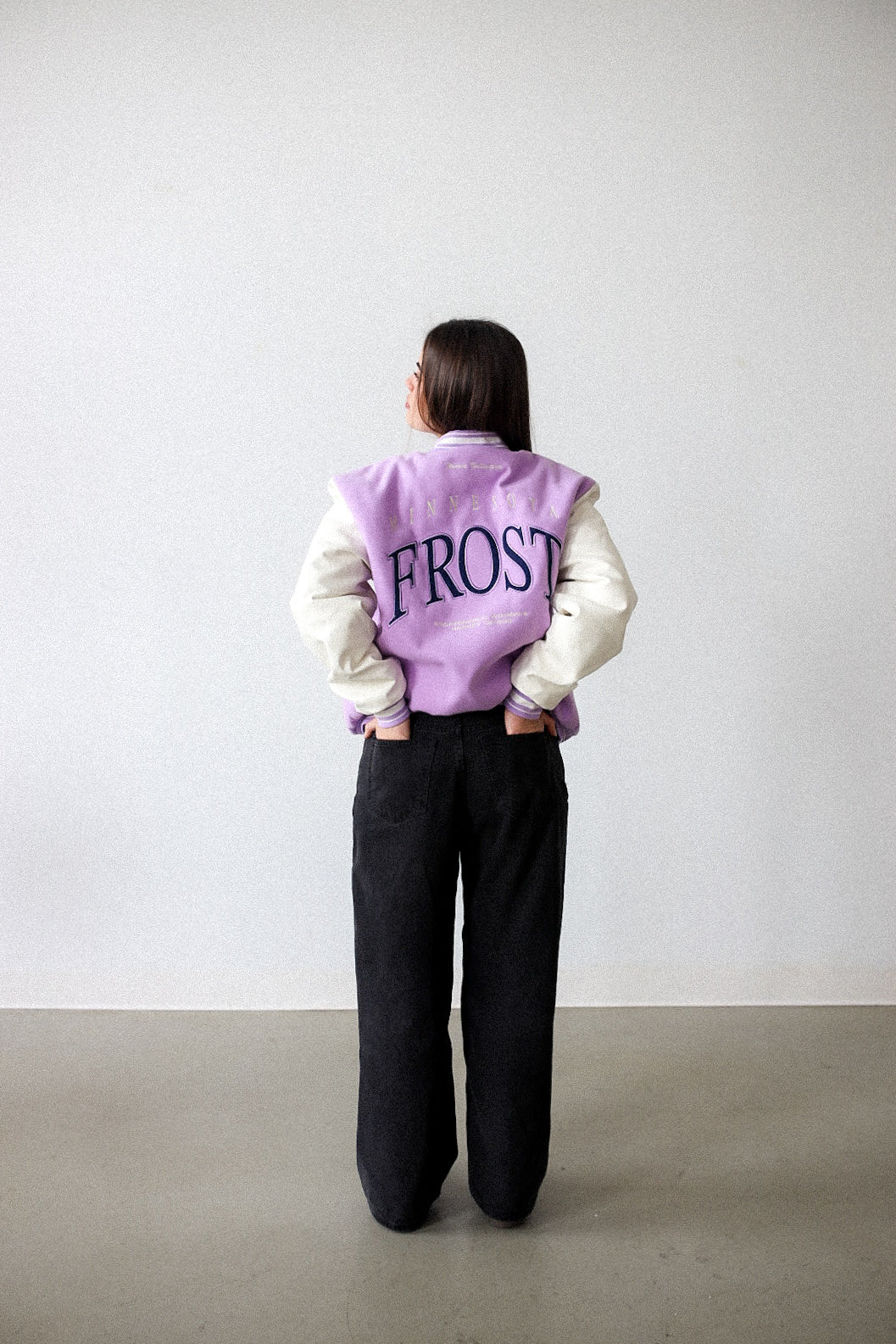 Minnesota Frost Letterman Jacket - Lavender - Image 6