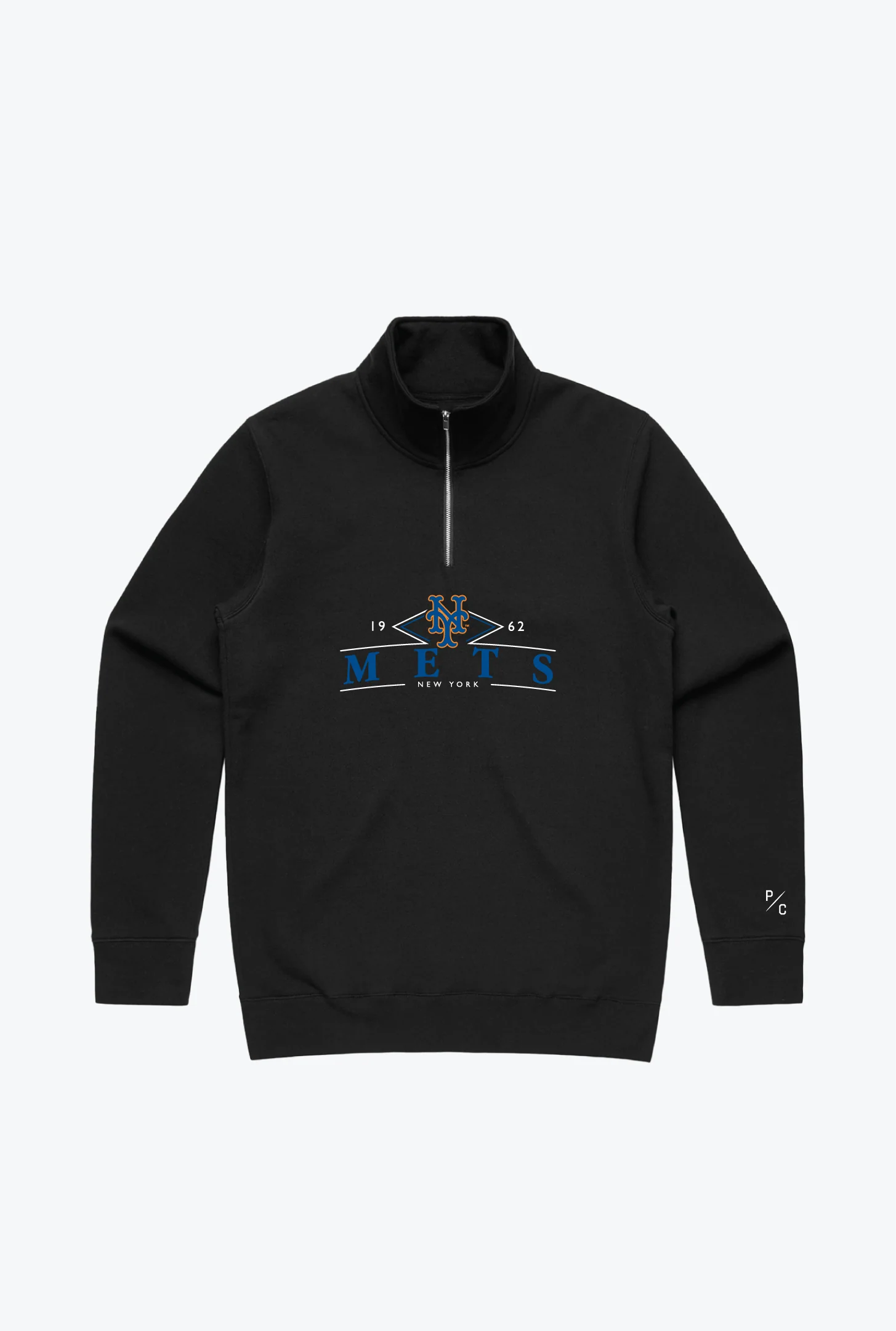 New York Mets Quarter Zip - Black