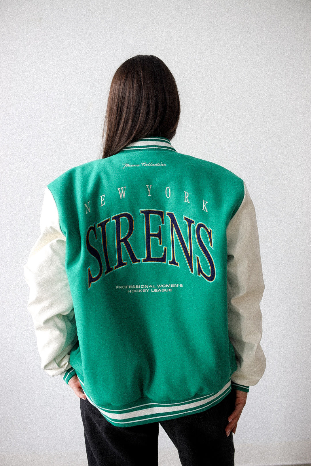 New York Sirens Letterman Jacket - Teal - Image 6