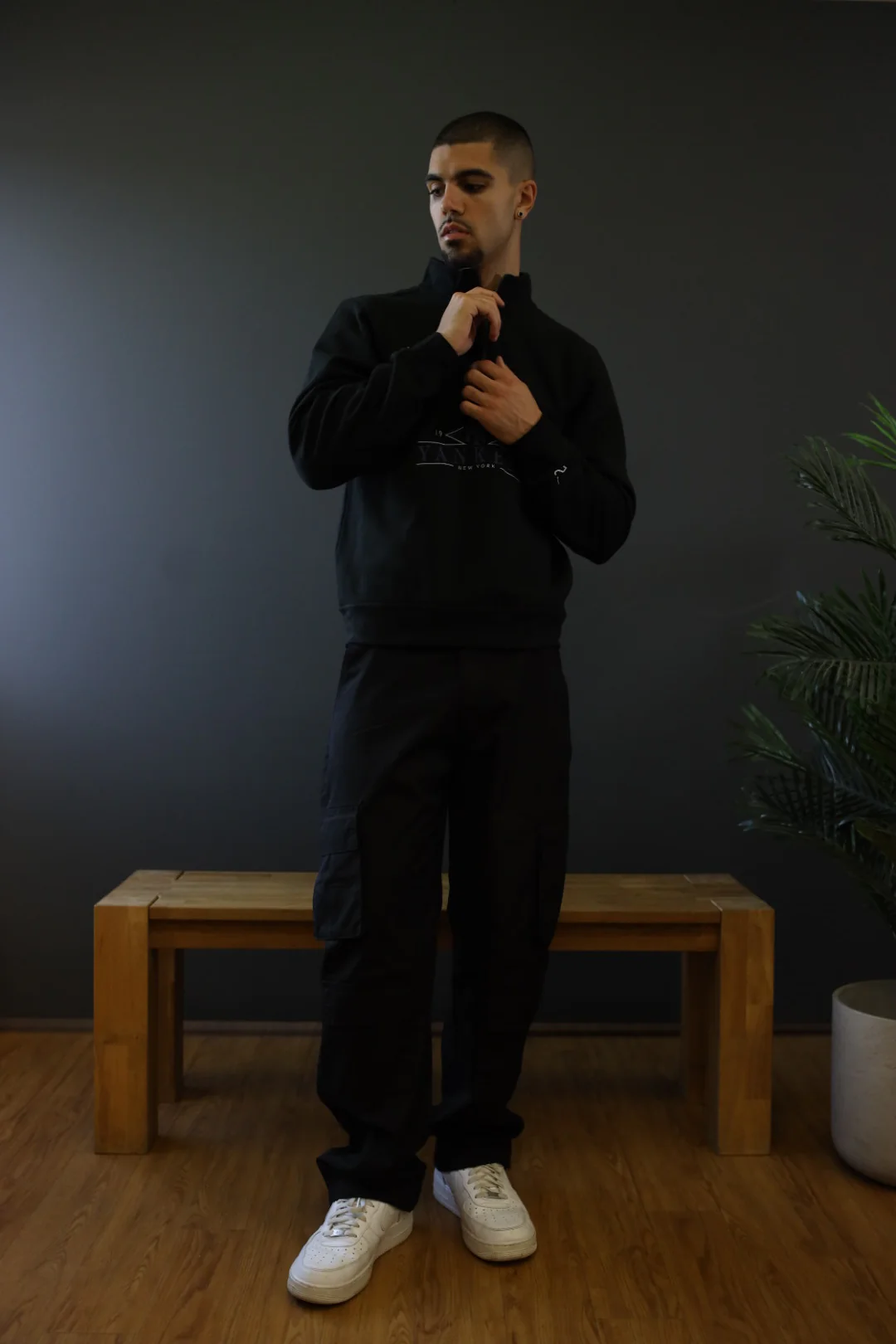 New York Yankees Quarter Zip - Black - Image 2
