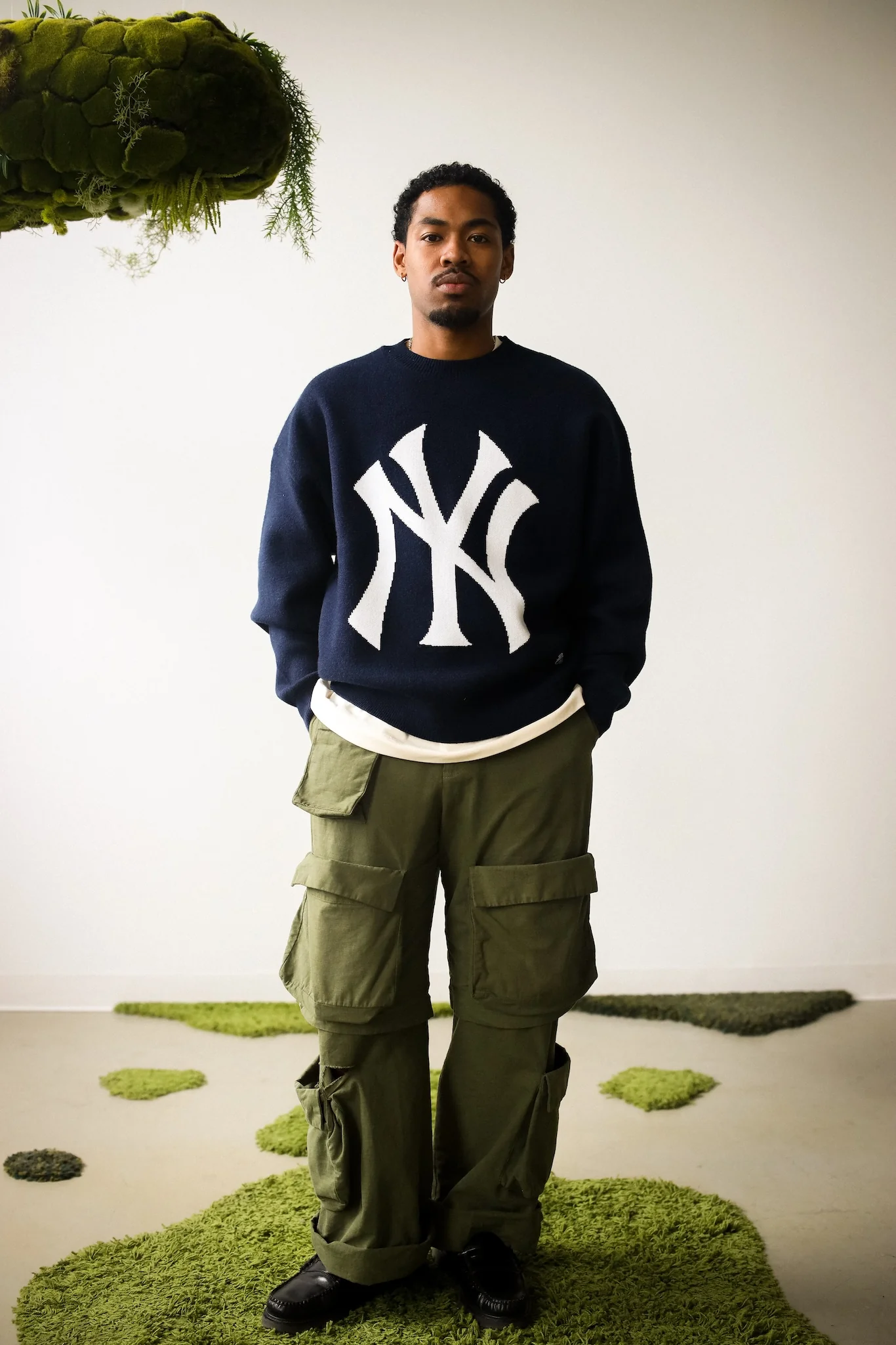 New York Yankees Knit Sweater - Navy - Image 2