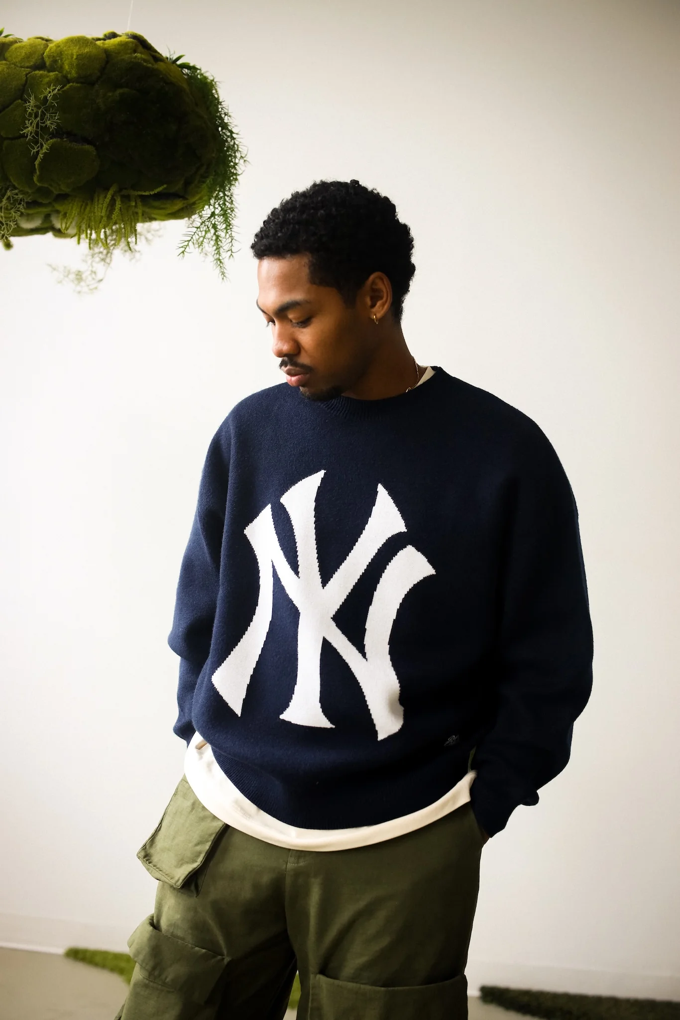 New York Yankees Knit Sweater - Navy - Image 3