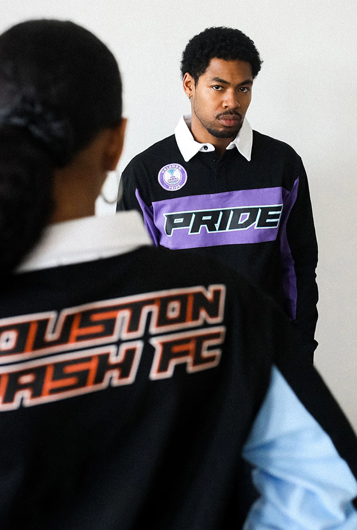 Orlando Pride Rugby Polo - Black / Purple - Image 3