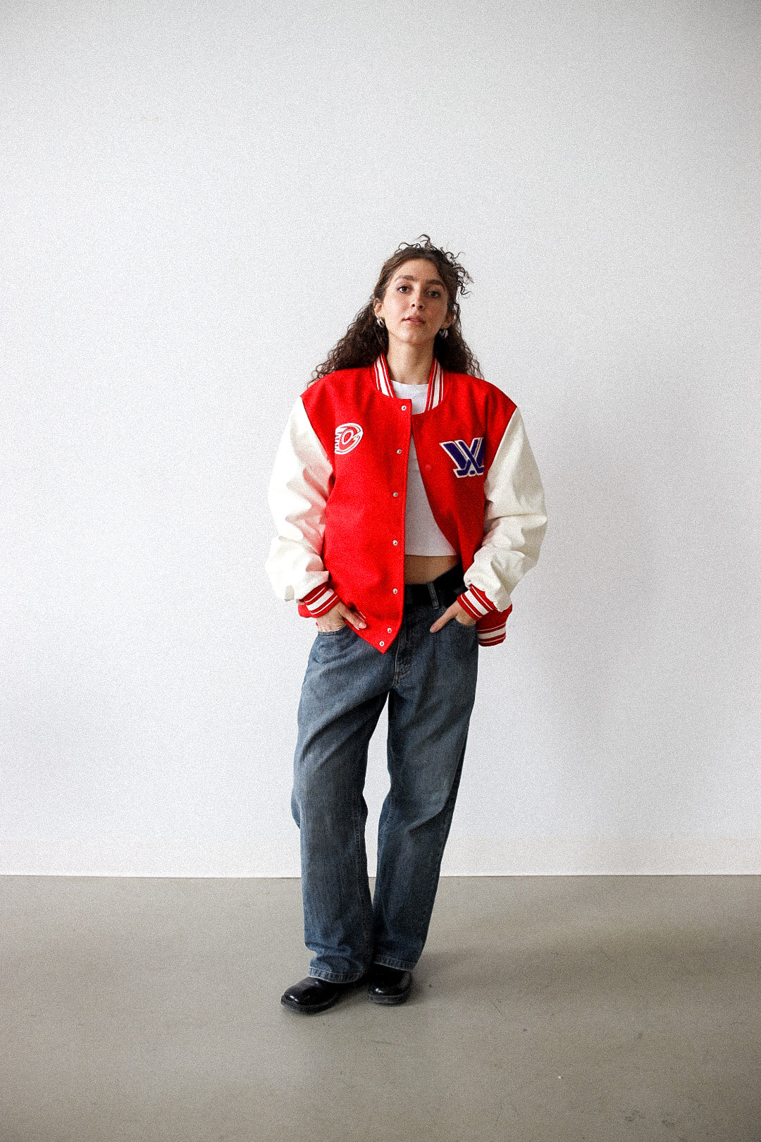 Ottawa Charge Letterman Jacket - Red - Image 3