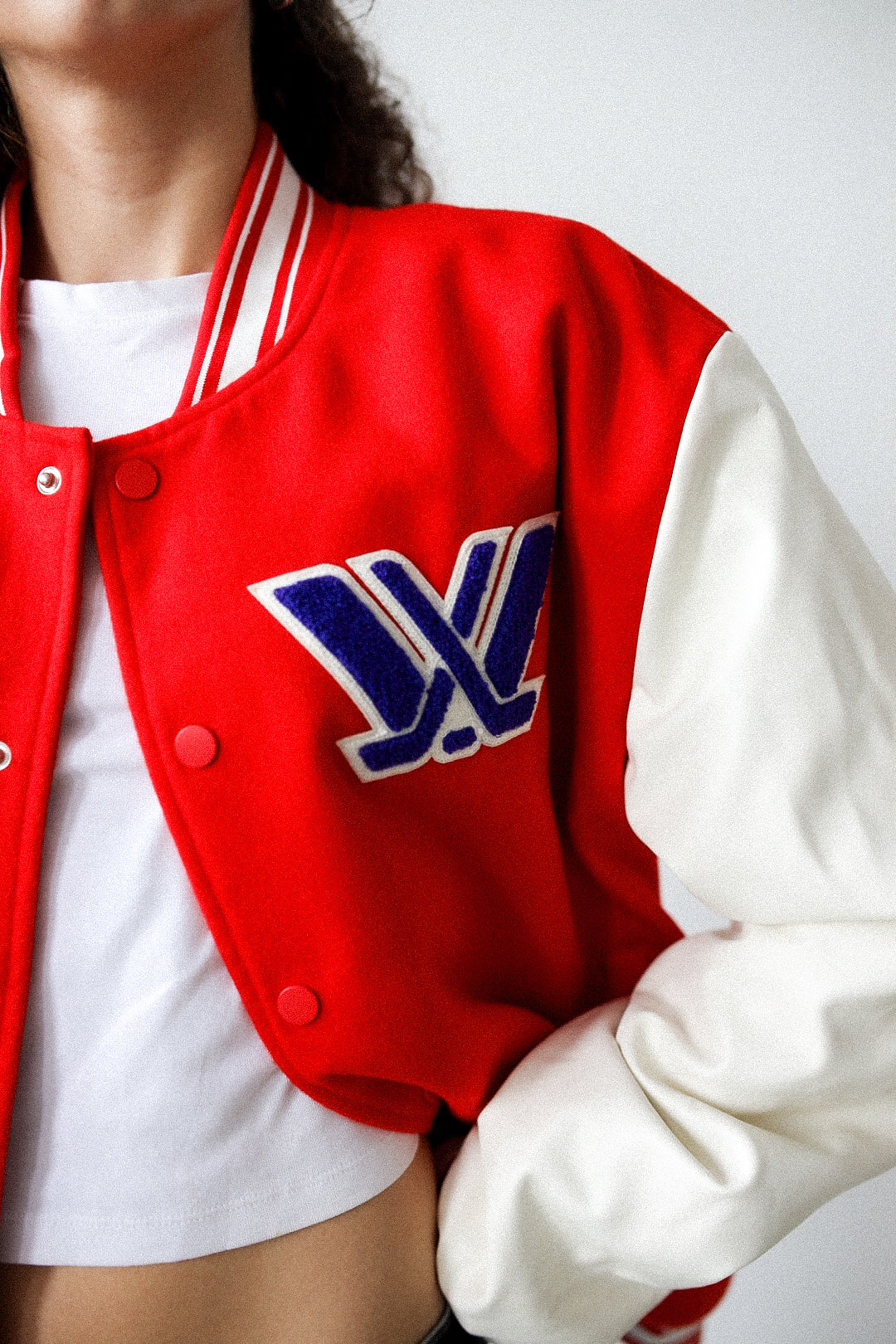 Ottawa Charge Letterman Jacket - Red - Image 4