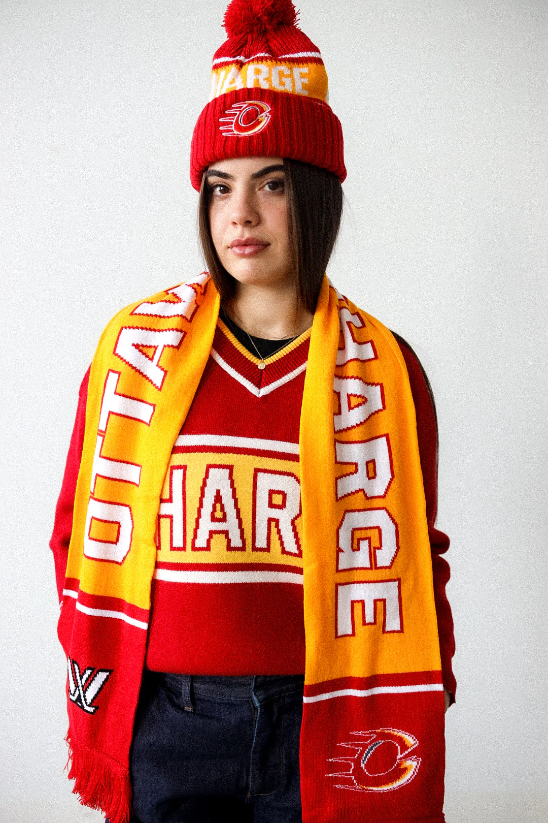 Ottawa Charge Scarf - Red - Image 3