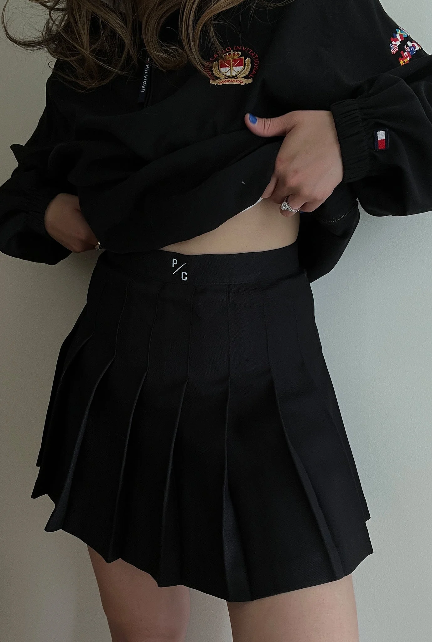 Peace Logo Tennis Skirt - Black - Image 2