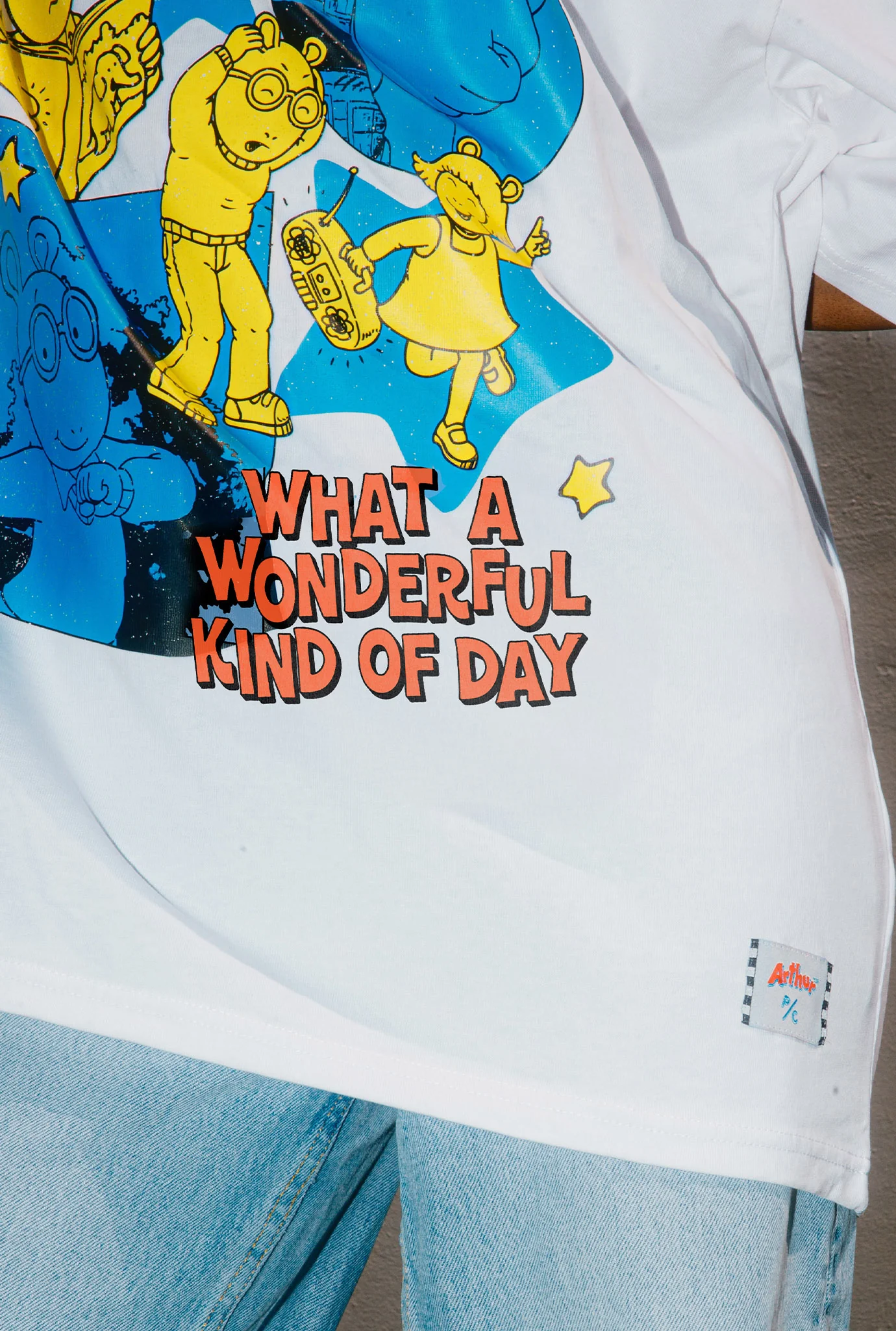 P/C x Arthur Graphic Heavyweight T-Shirt - White - Image 2