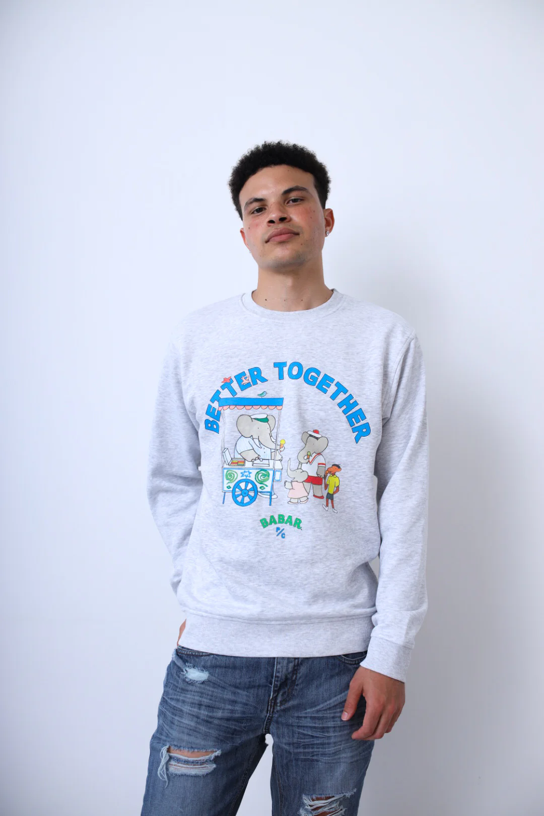 P/C x Babar Crewneck - Ash - Image 3