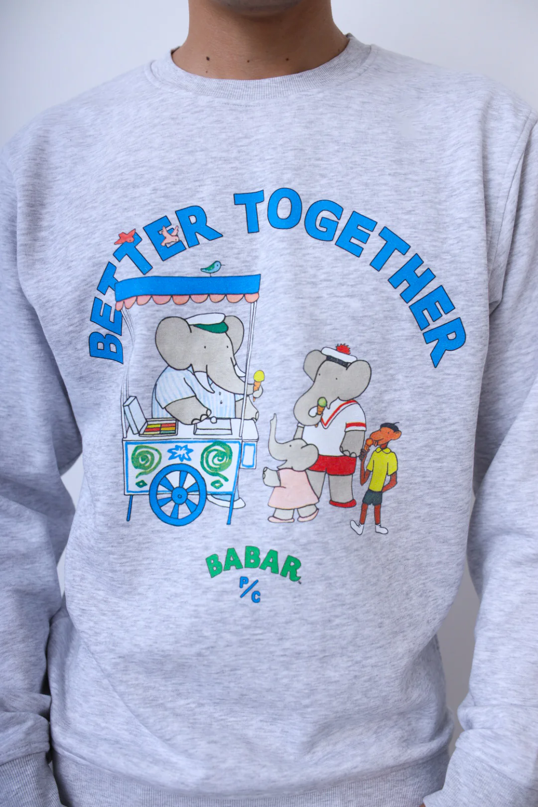 P/C x Babar Crewneck - Ash - Image 4