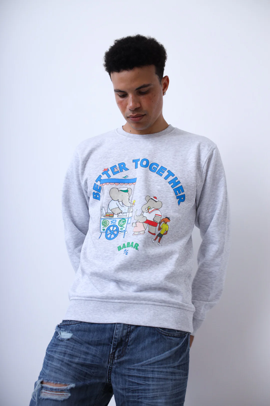 P/C x Babar Crewneck - Ash - Image 5