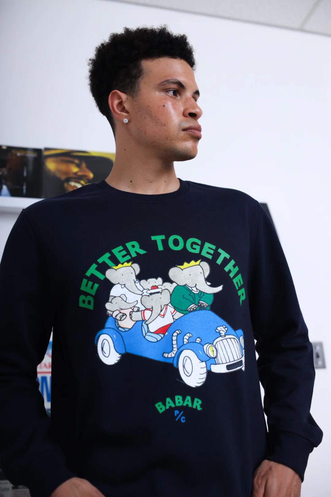 P/C x Babar Crewneck - Navy - Image 4