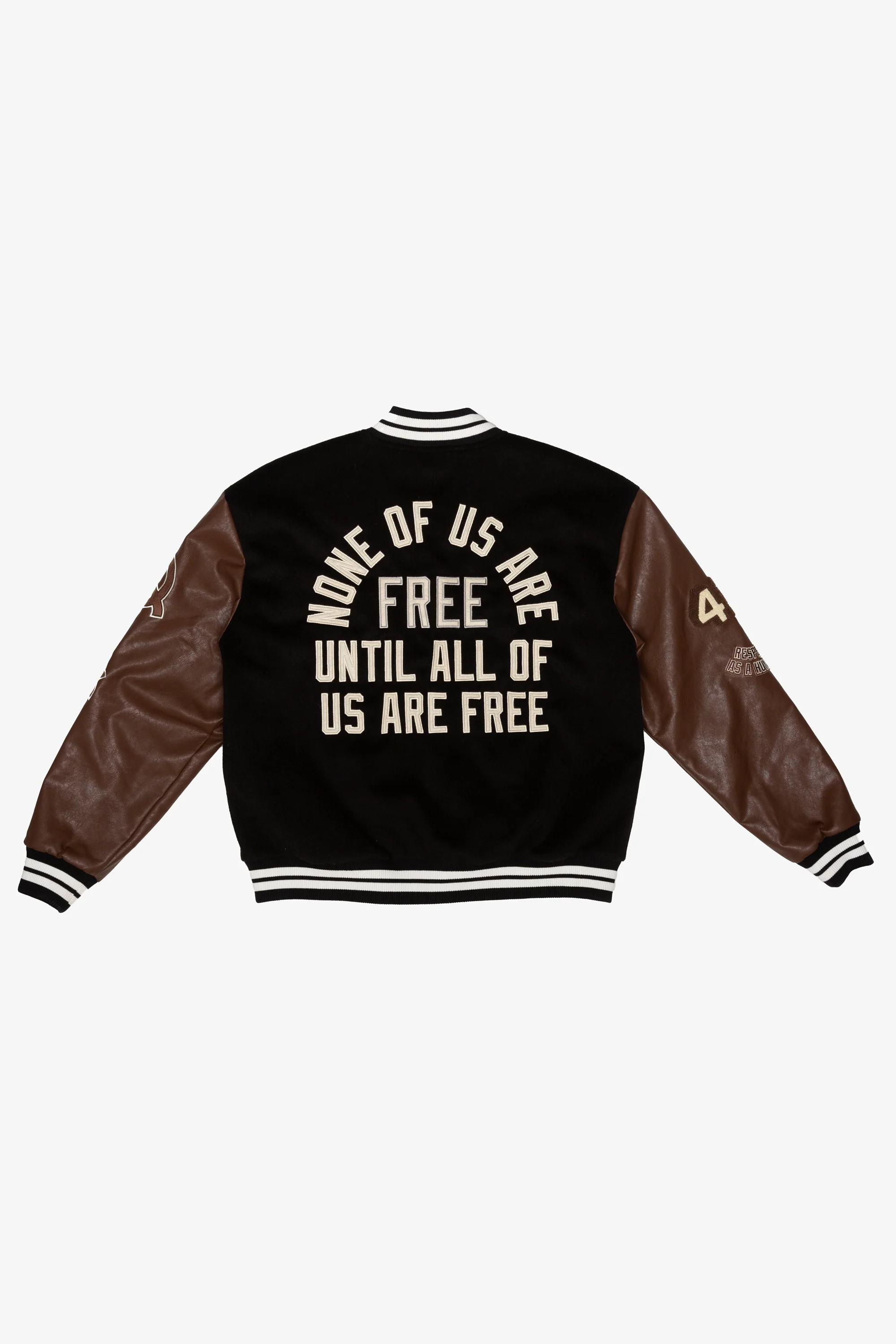 P/C x Jackie Robinson Letterman Jacket - Black - Image 3