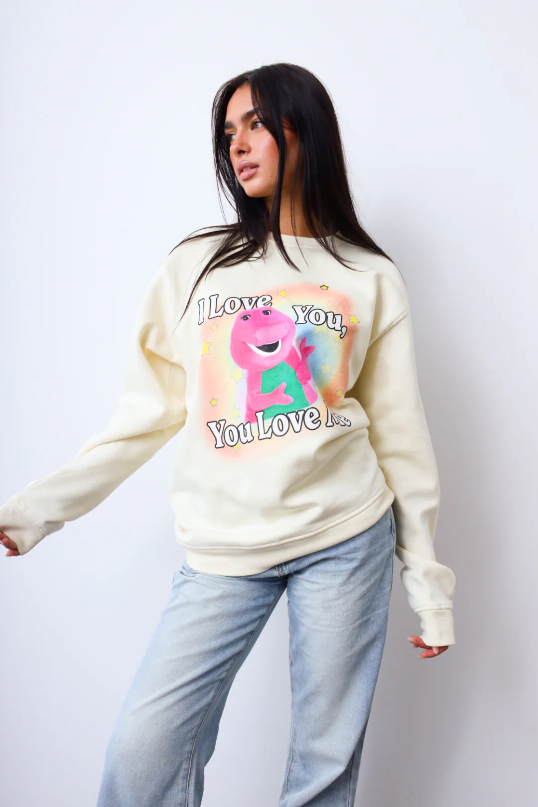 P/C x Barney Stars Crewneck - Ivory - Image 3