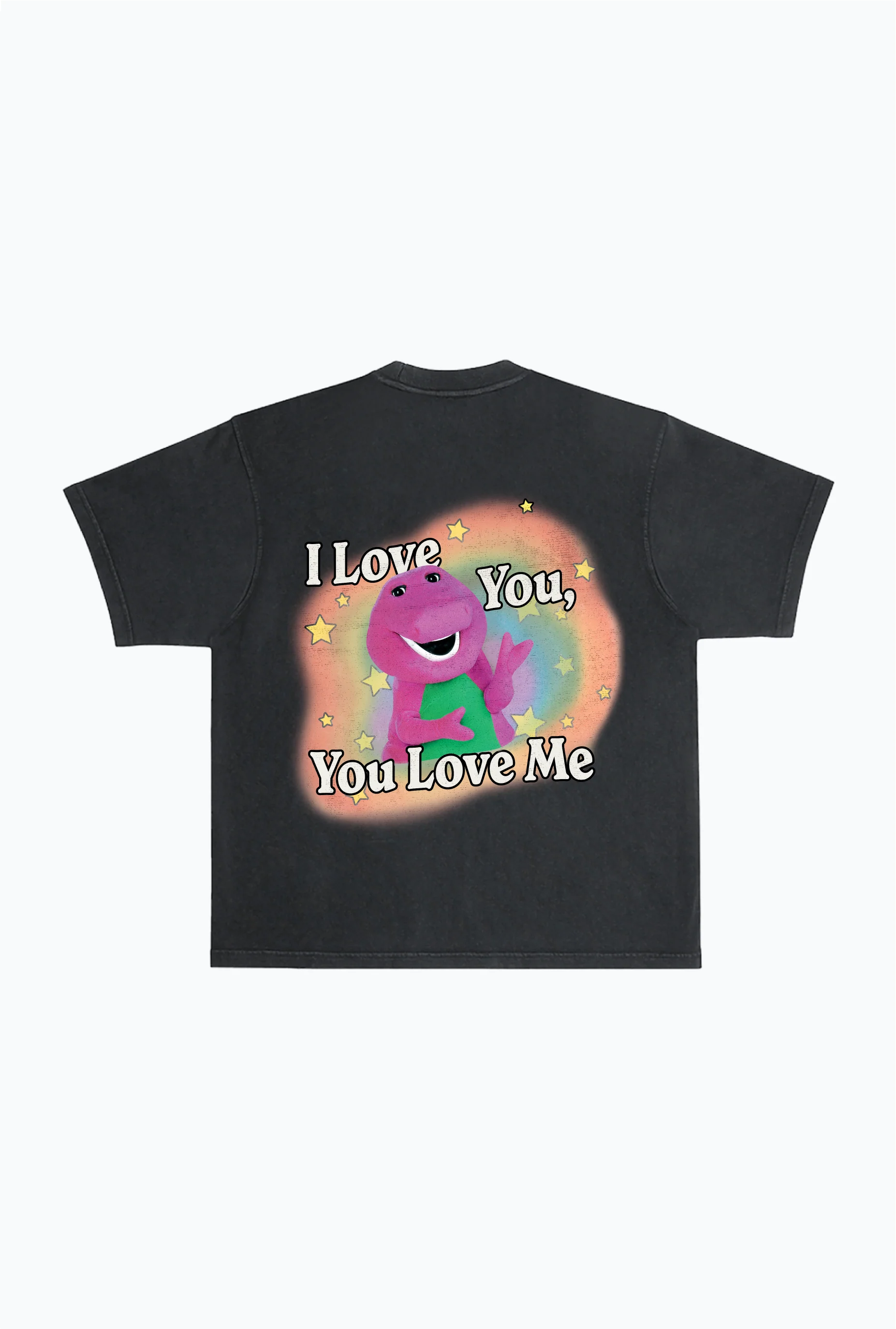 P/C x Barney Stars Garment Dyed Heavyweight T-Shirt - Black - Image 2