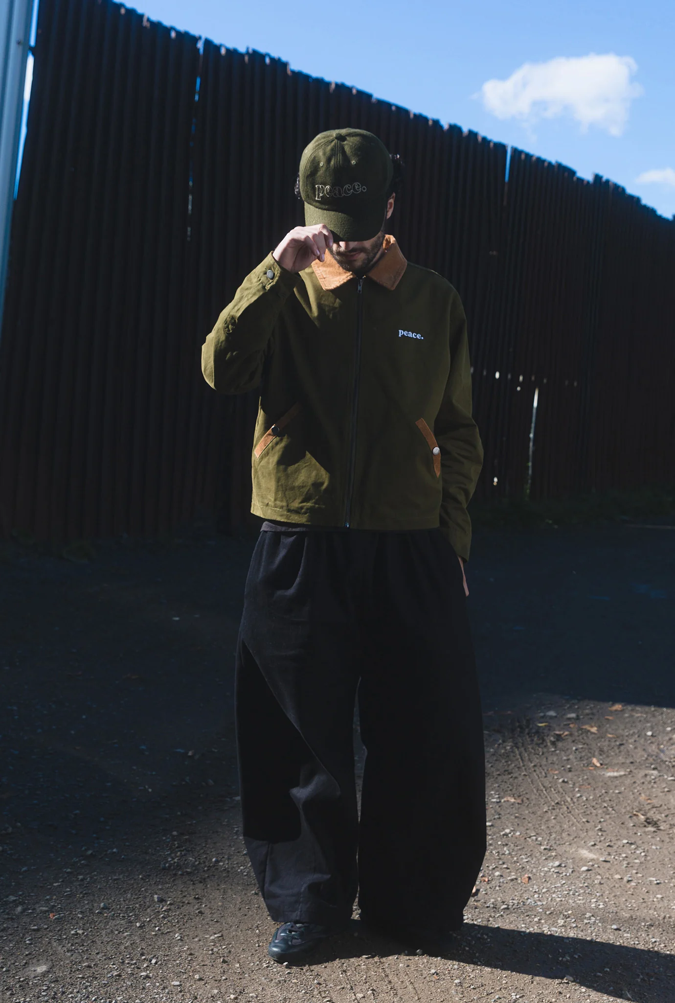 Peace Basics Dad Cap - Olive - Image 3