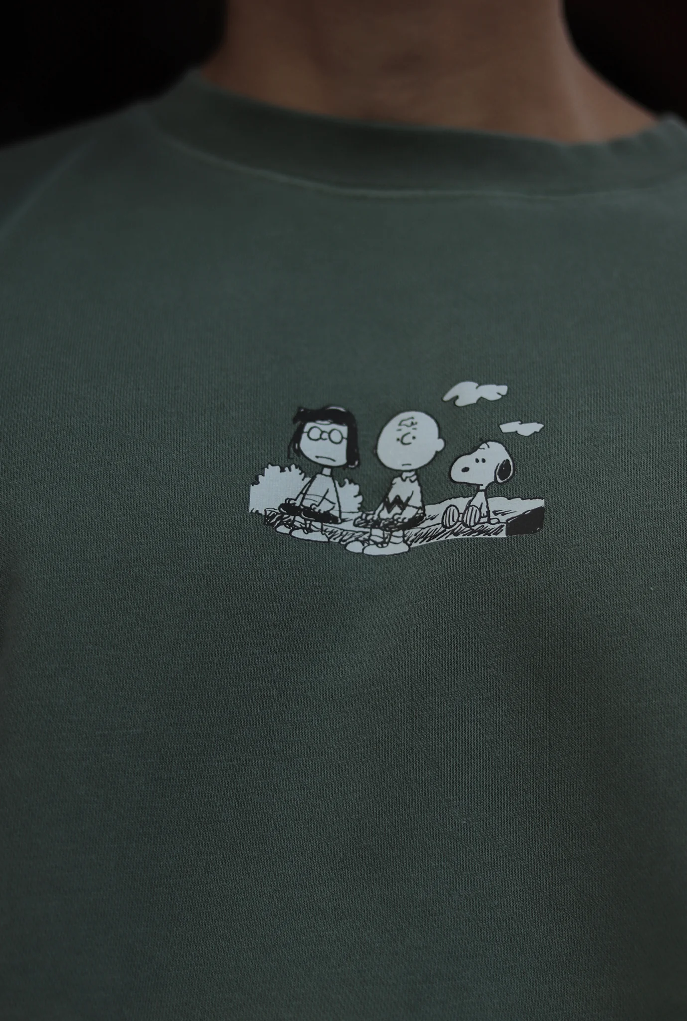 Peanuts Mental Health Matters Crewneck - Sage - Image 3